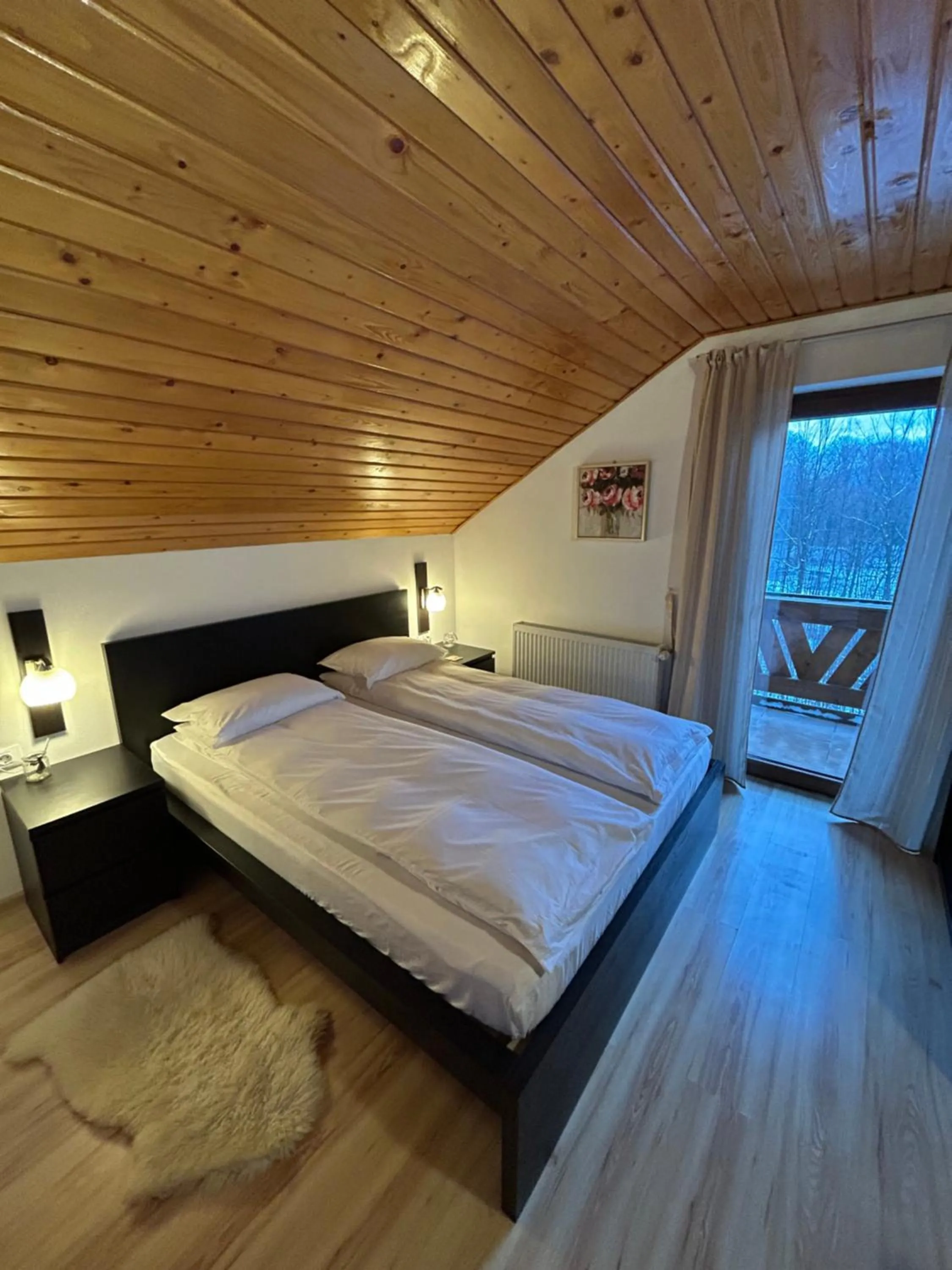Bed in Casa de vacanta Mogosa