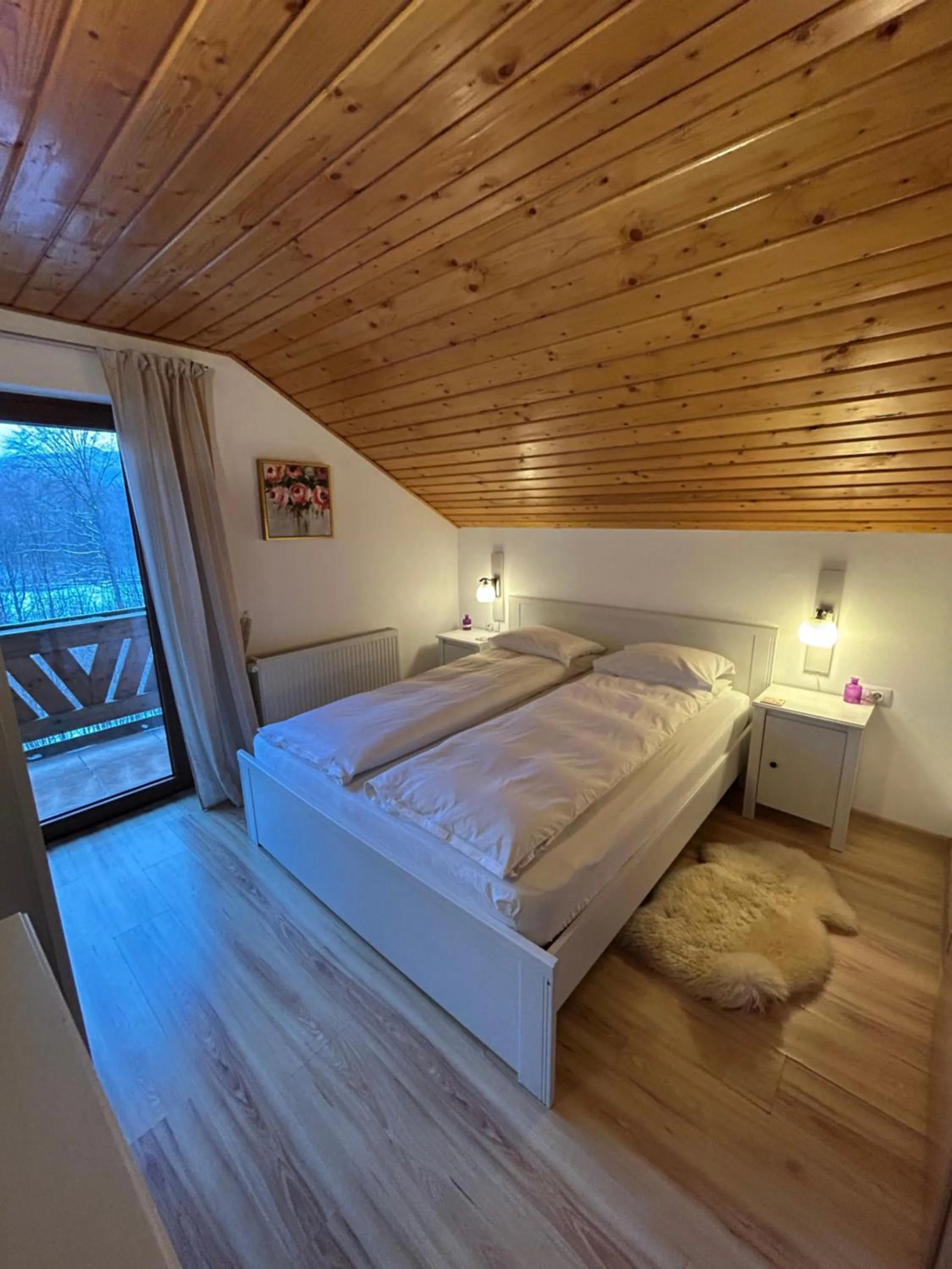 Bed in Casa de vacanta Mogosa