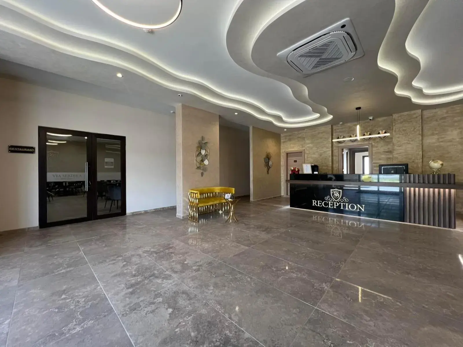 Lobby or reception in Hotel Via Serdika Lobby or reception in Hotel Via Serdika
