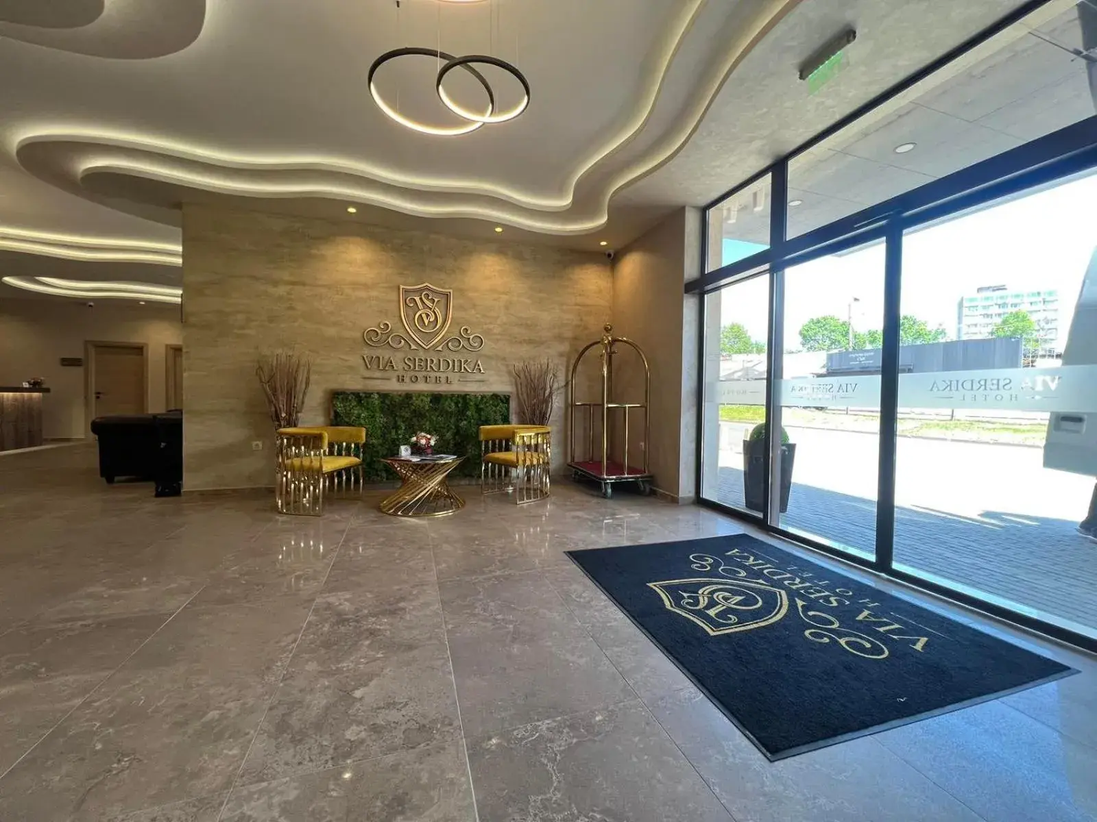 Lobby or reception in Hotel Via Serdika Lobby or reception in Hotel Via Serdika
