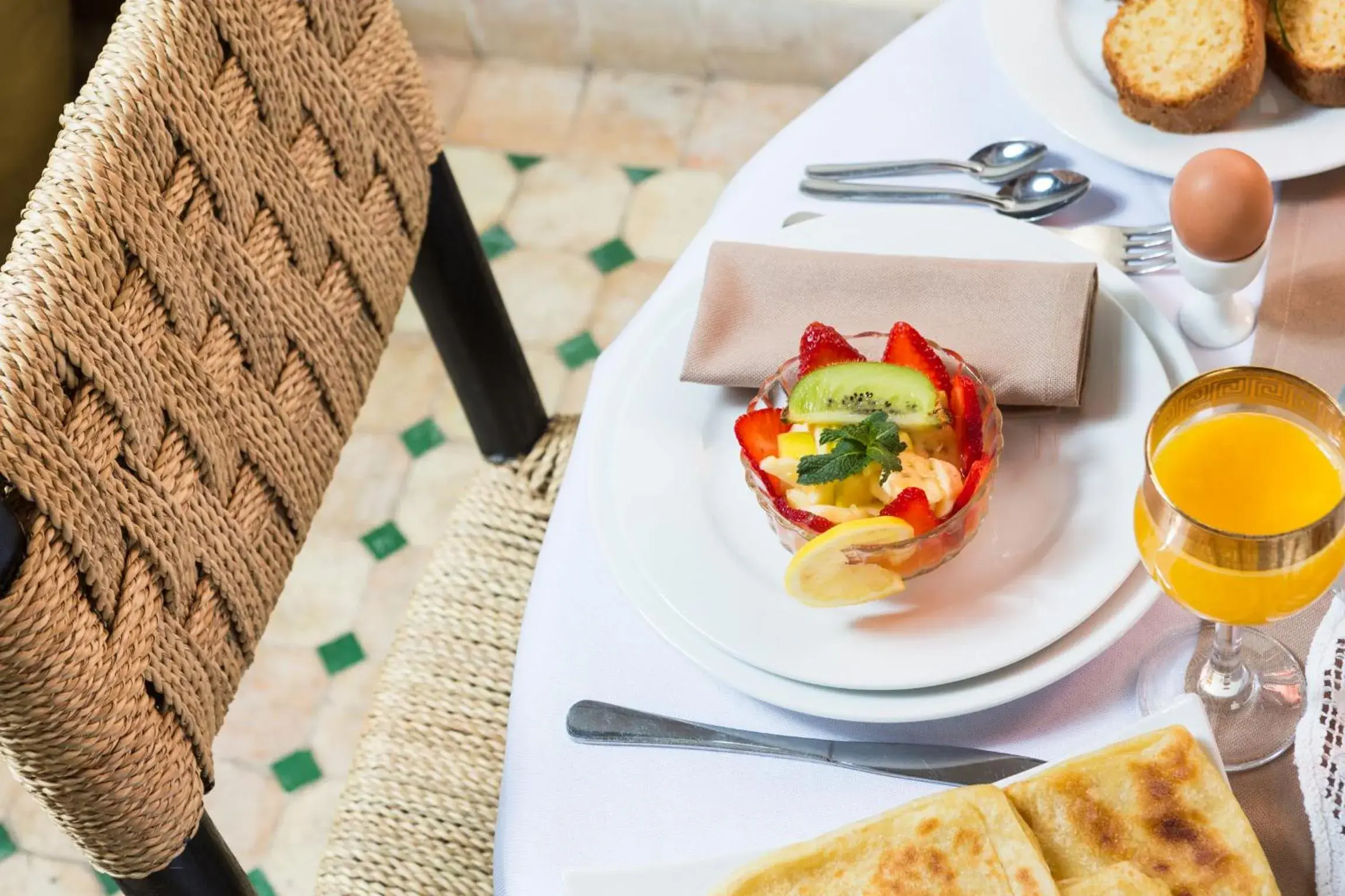 Food and drinks in Riad Dar Benbrahim Food and drinks in Riad Dar Benbrahim