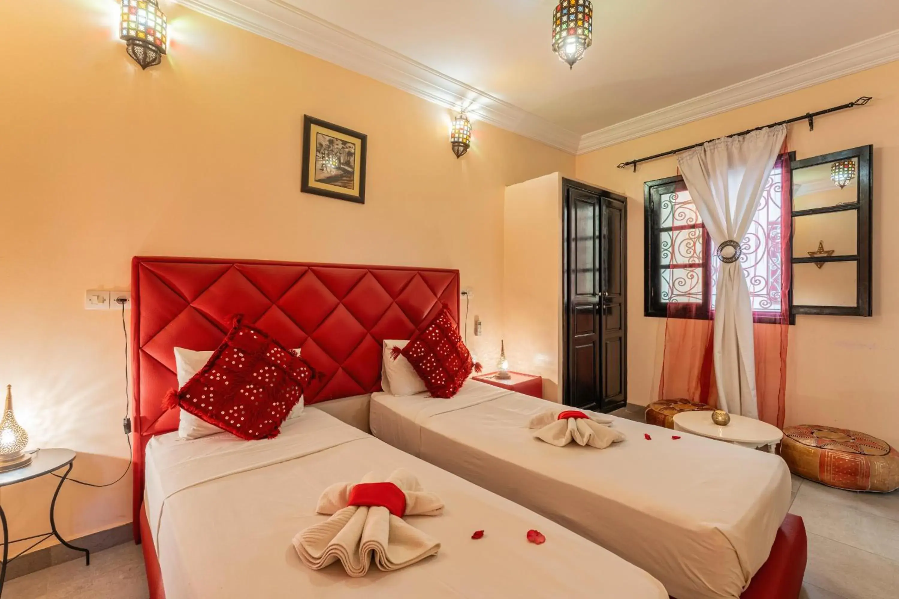 Bed in Riad Dar Benbrahim Bed in Riad Dar Benbrahim