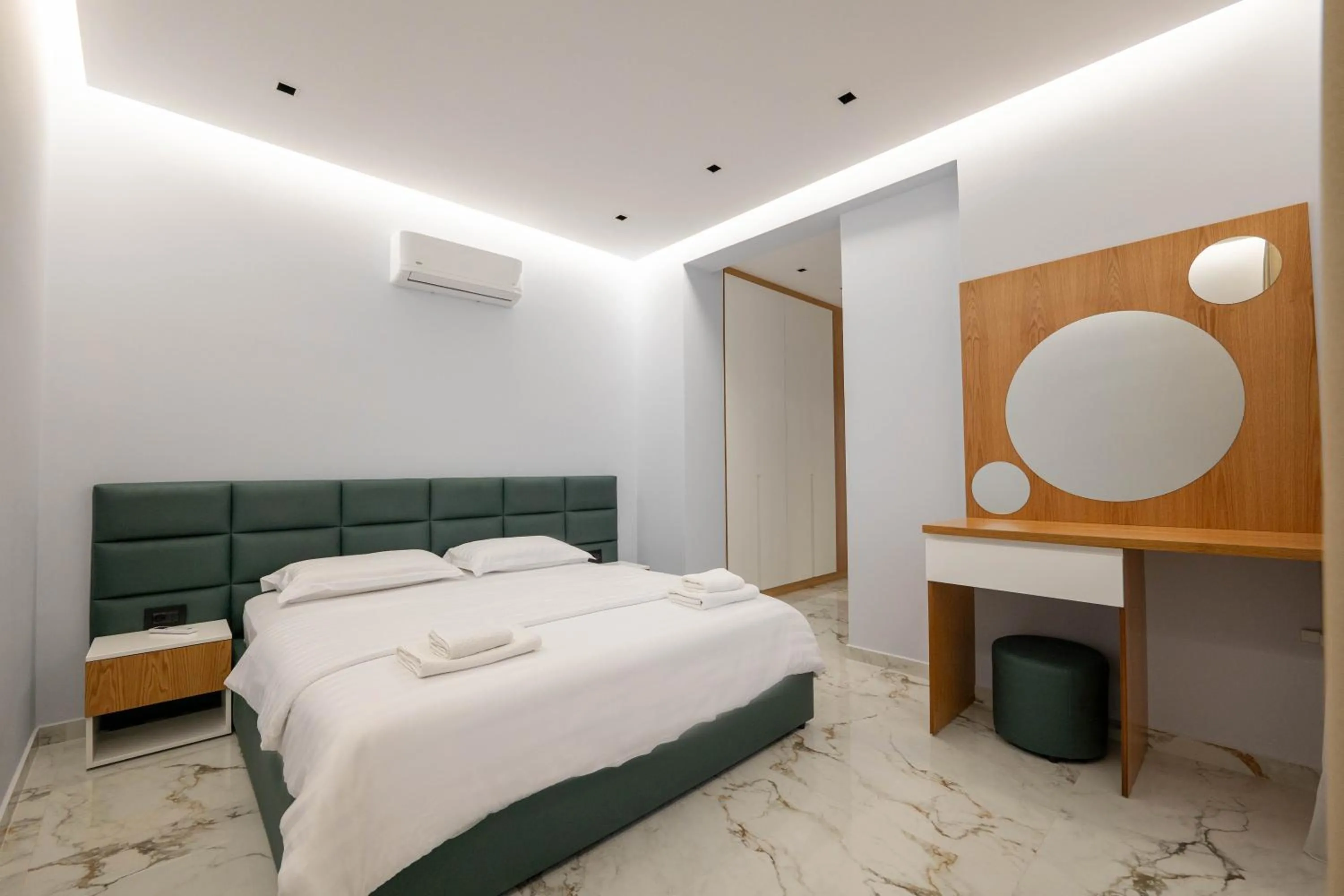 Bed in Day Lux Premium Apartments
