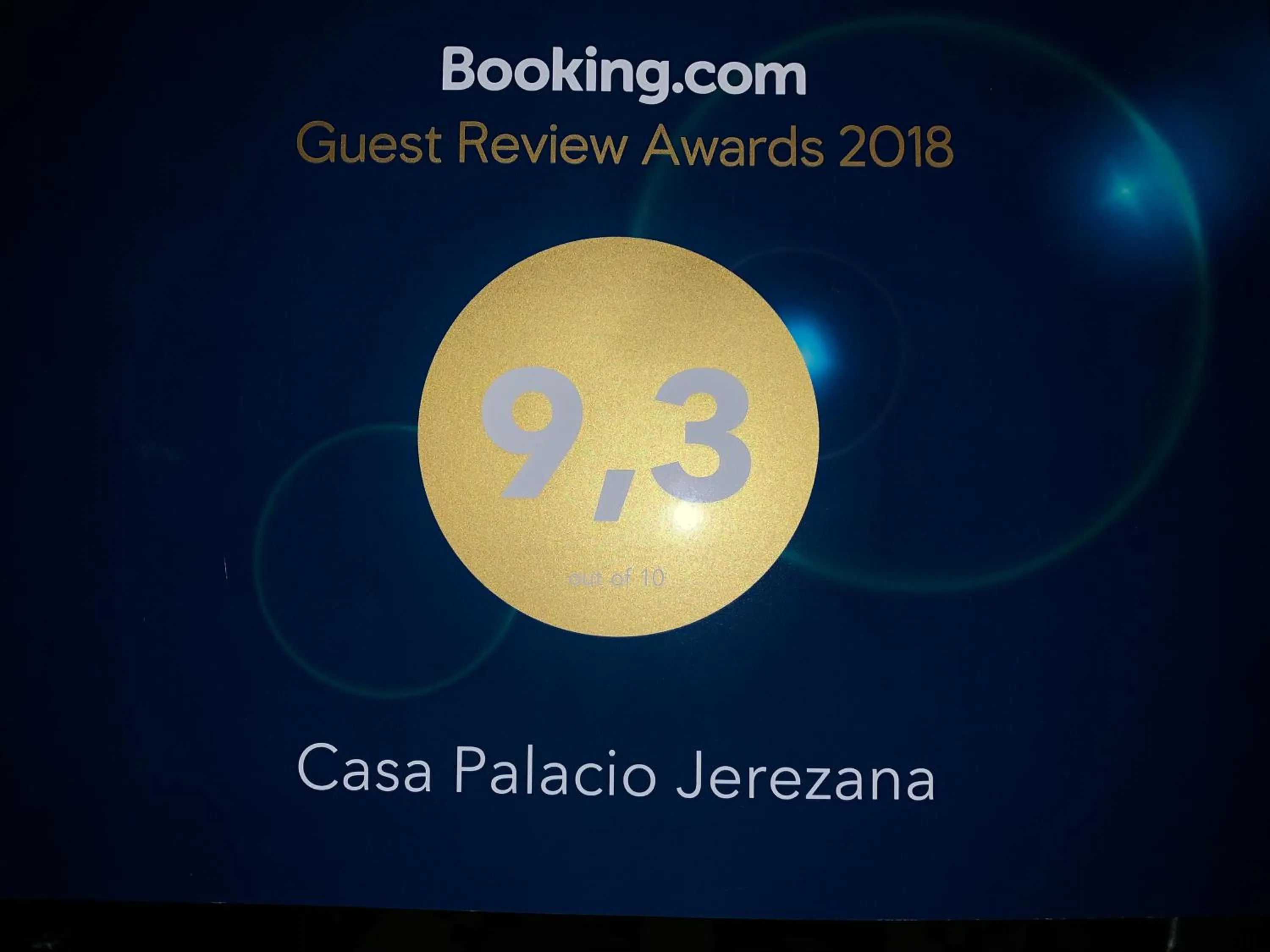 Certificate/Award in Casa Palacio Jerezana