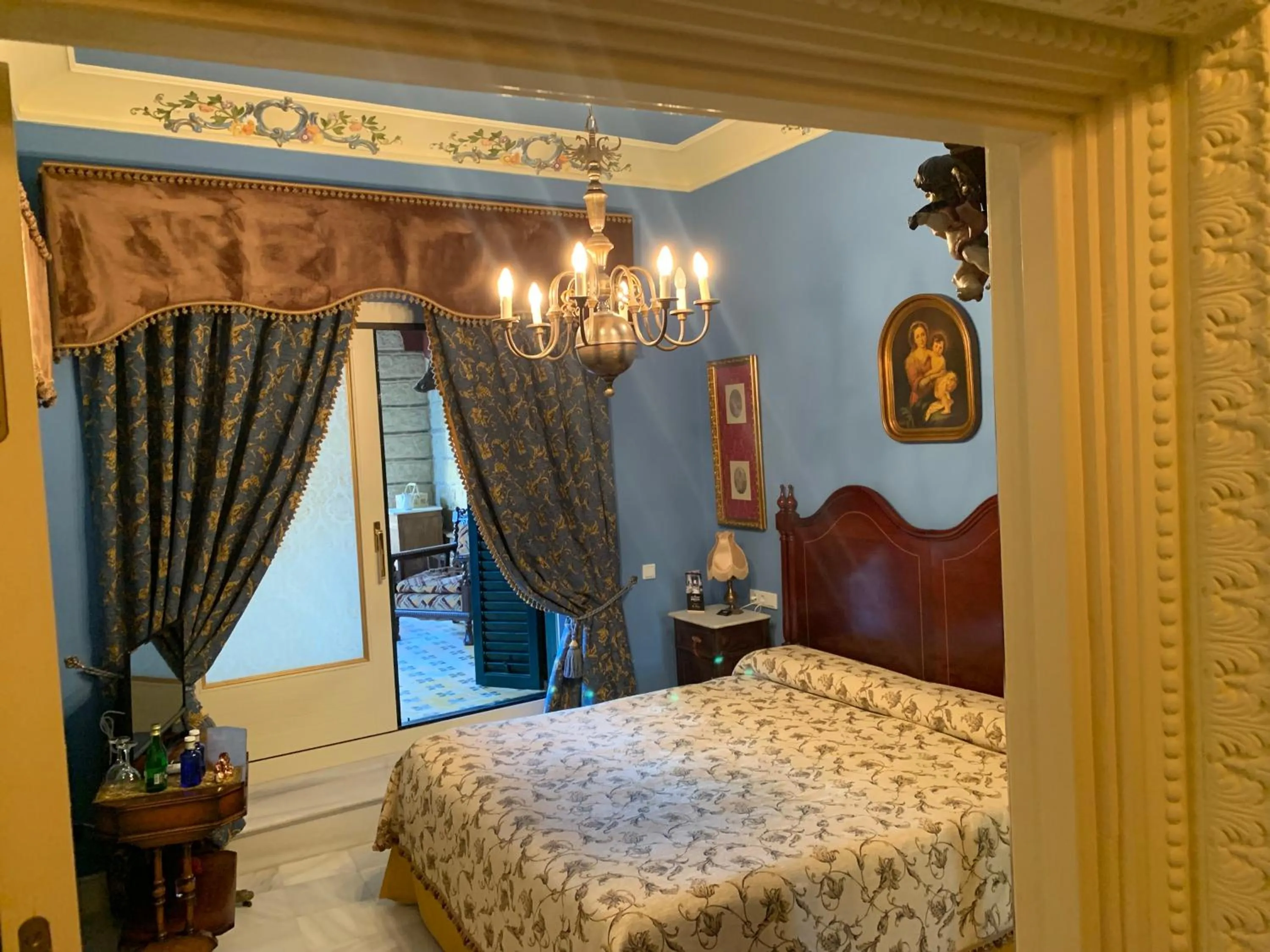 Bedroom, Bed in Casa Palacio Jerezana