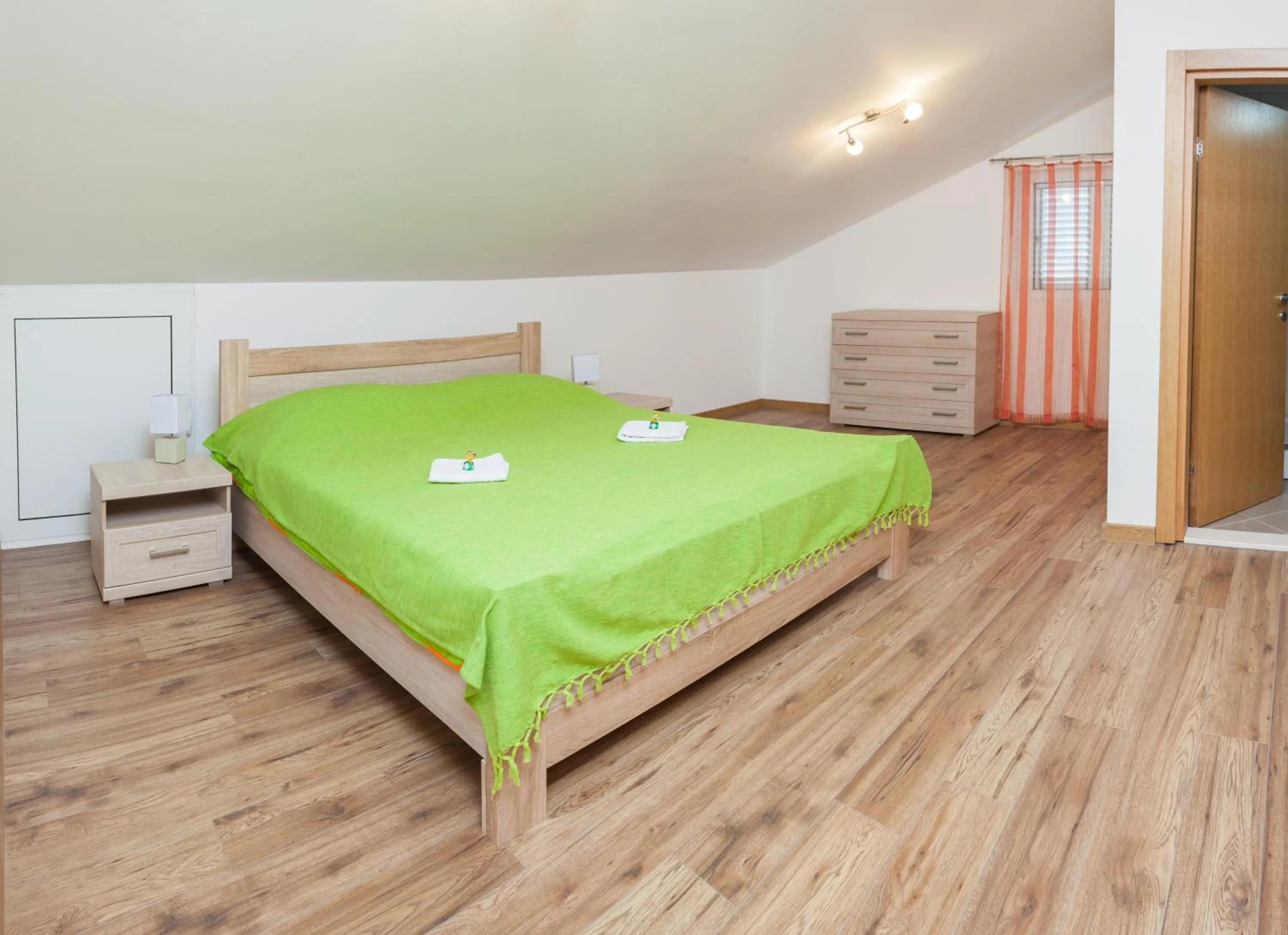 Decorative detail, Bed in Apartments Viktoria