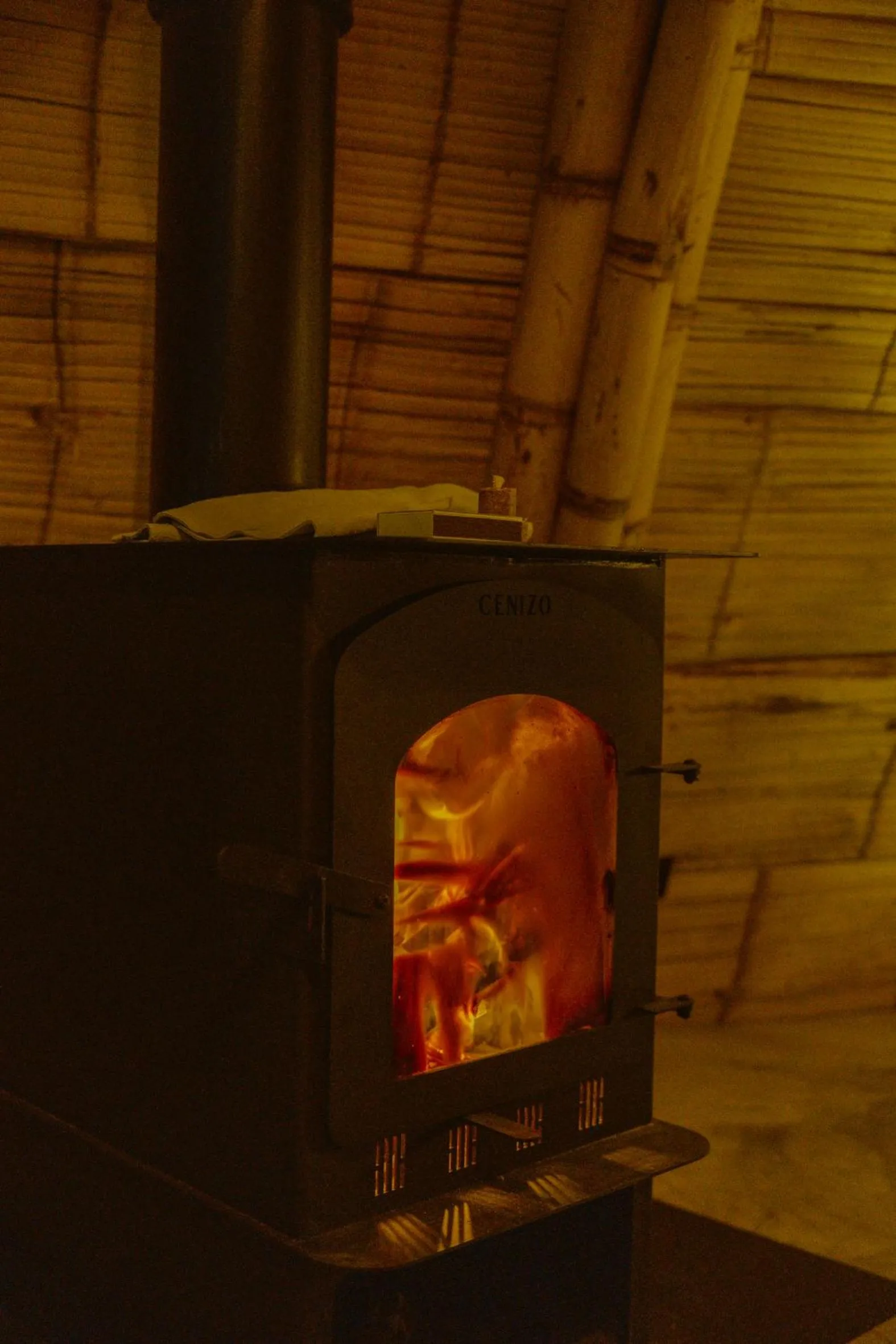 fireplace in Hotel Casa Selvaggio