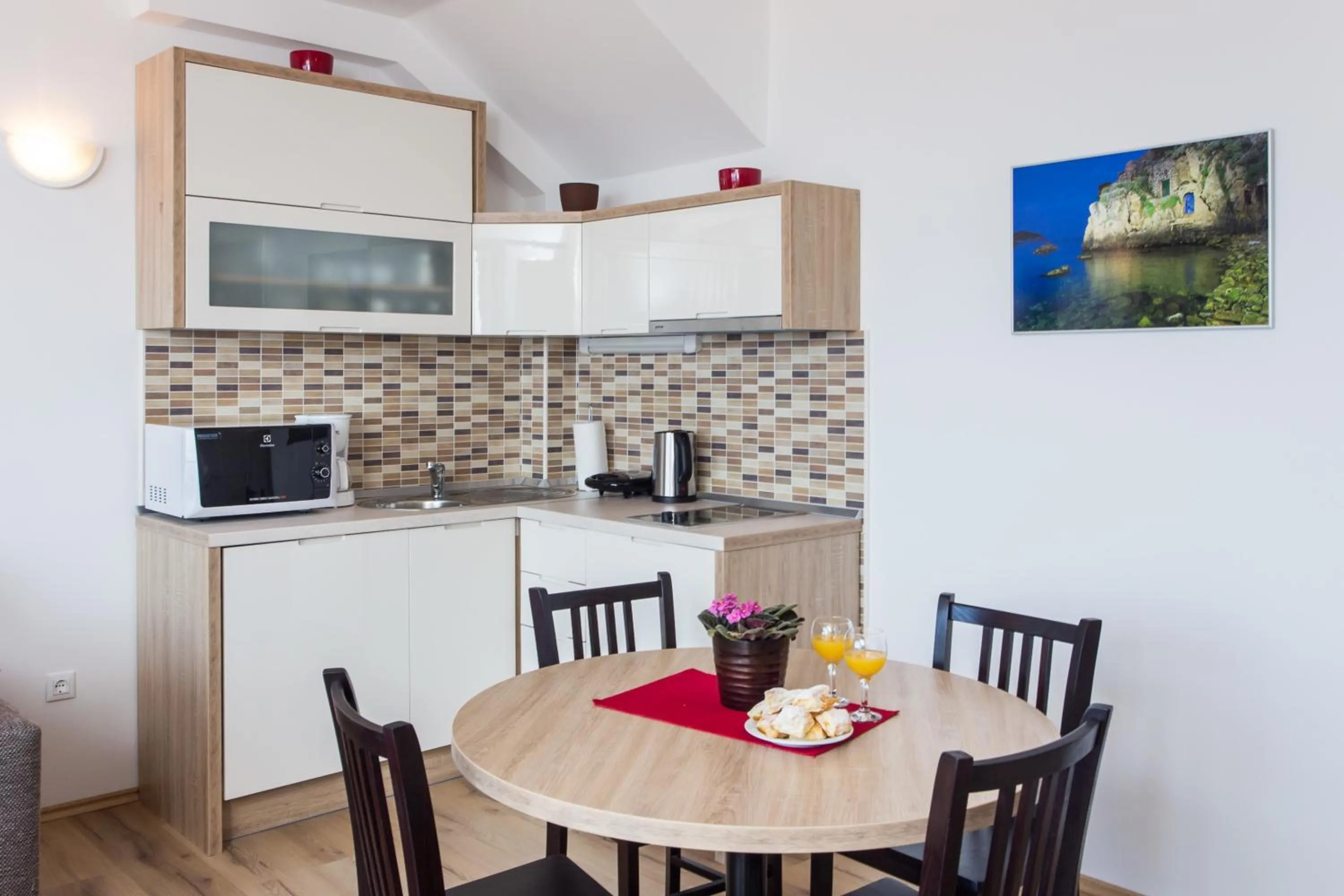 Kitchen or kitchenette in Apartments Villa Ankora