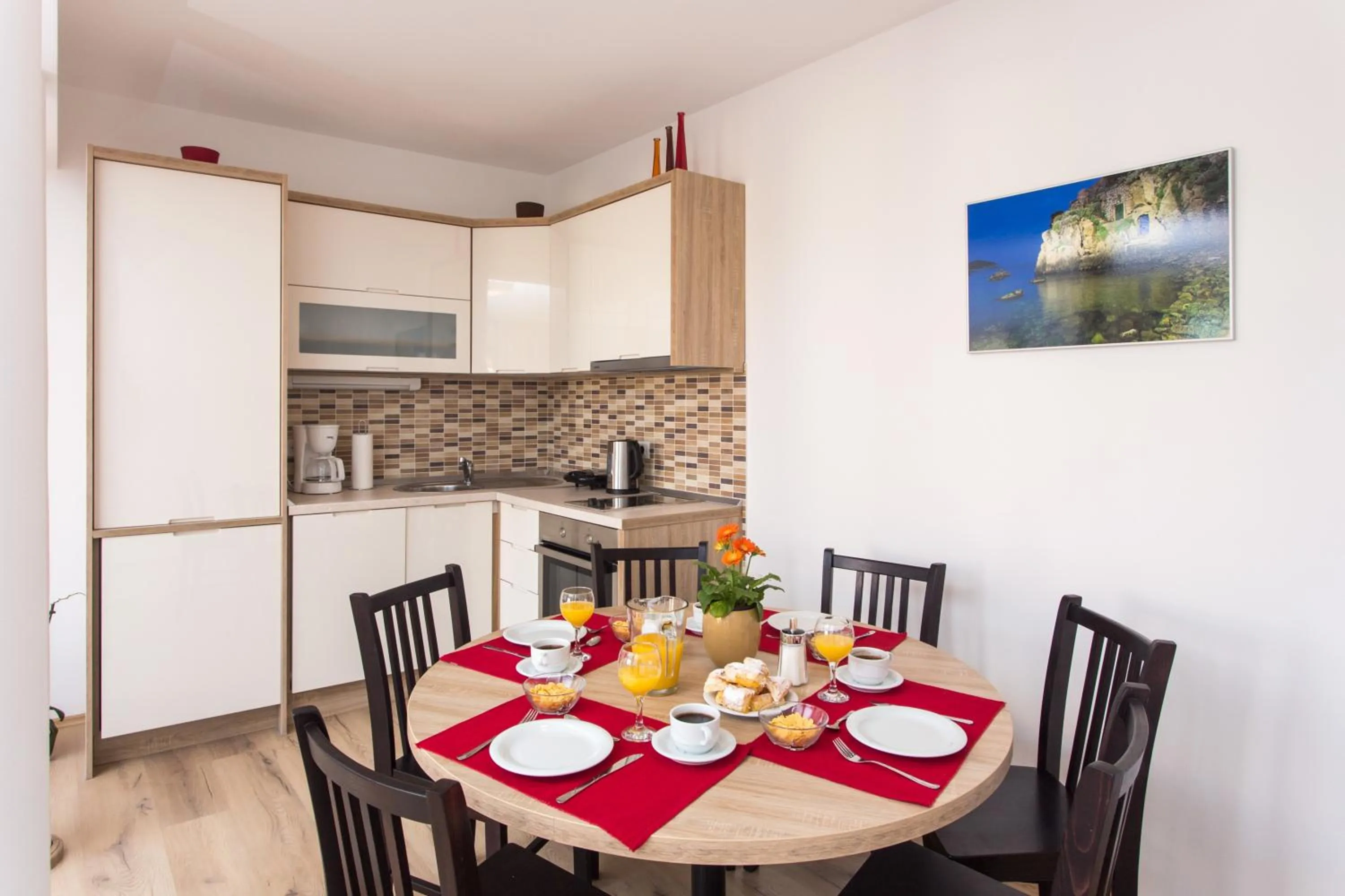 Kitchen or kitchenette in Apartments Villa Ankora
