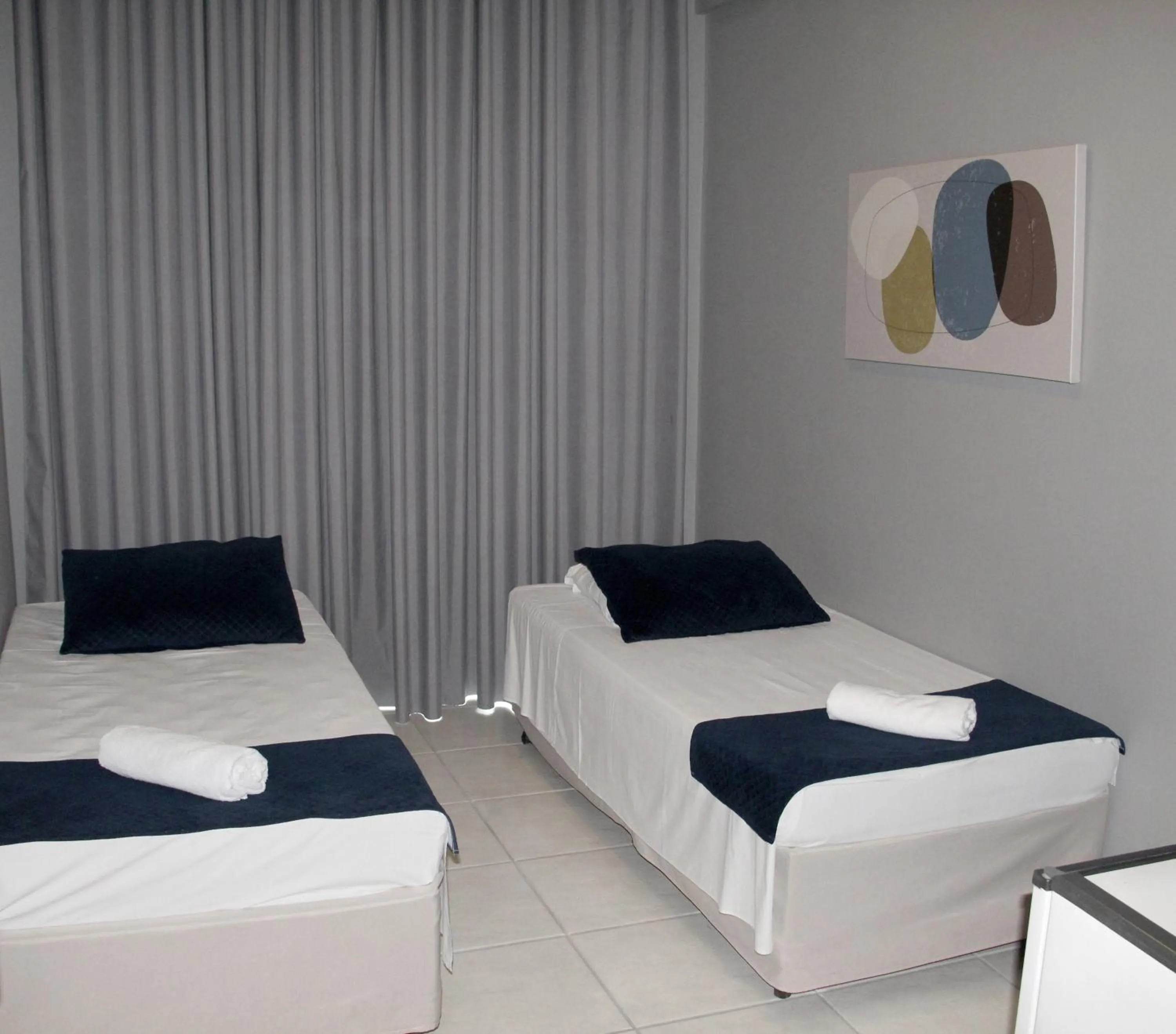 Bed in Italian Palace Hotel Rede Carlton