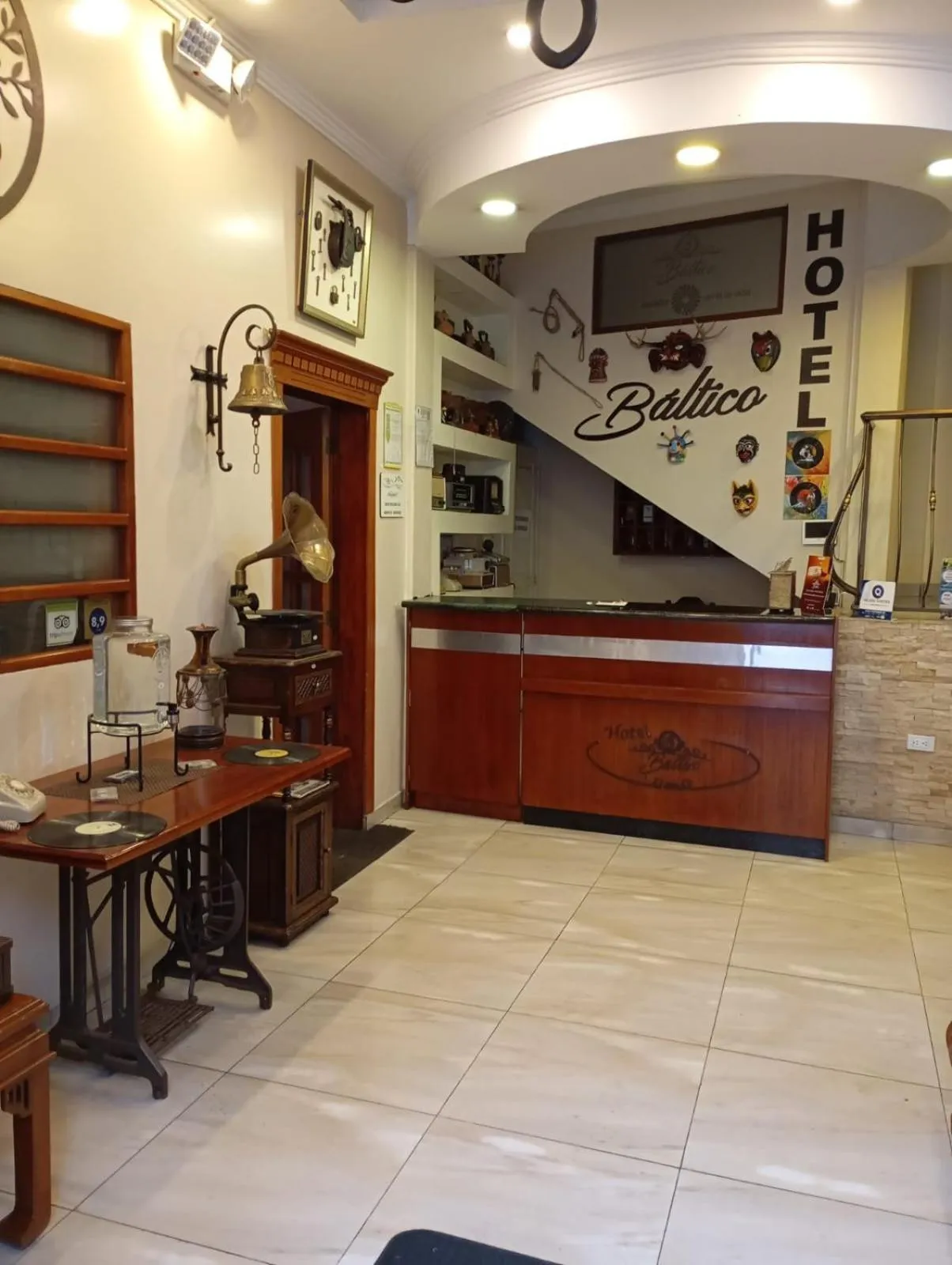 Lobby or reception in Báltico Hostel
