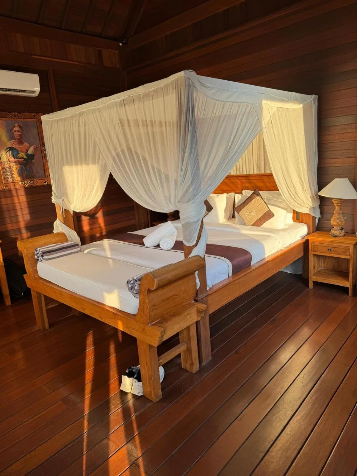 Bed in Beji Ayu Villas Sidemen