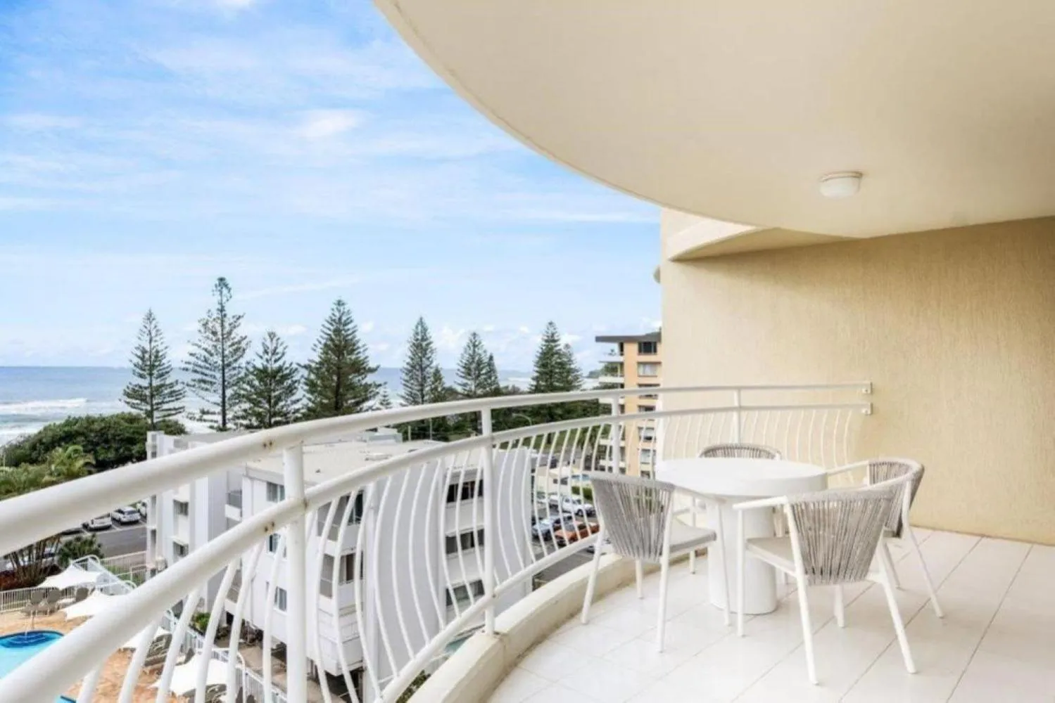 Balcony/Terrace in Ocean View Coastal Haven in Burleigh Heads