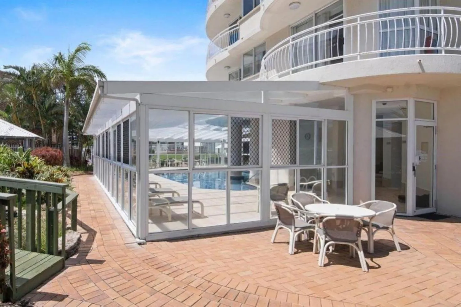 Swimming pool in Ocean View Coastal Haven in Burleigh Heads