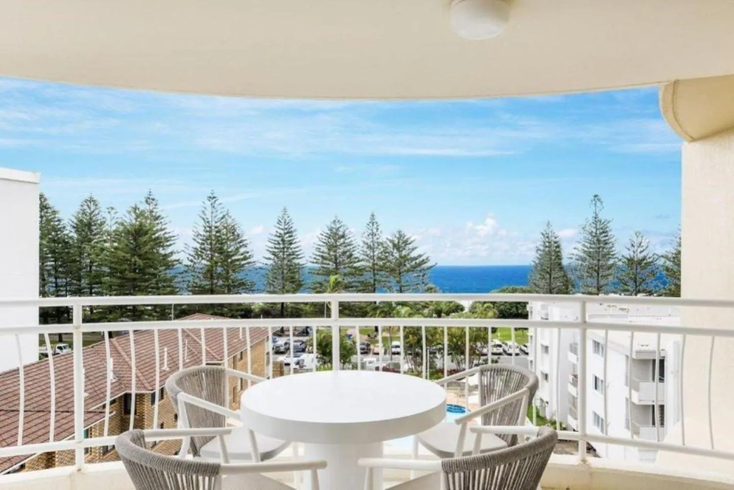Balcony/Terrace in Ocean View Coastal Haven in Burleigh Heads