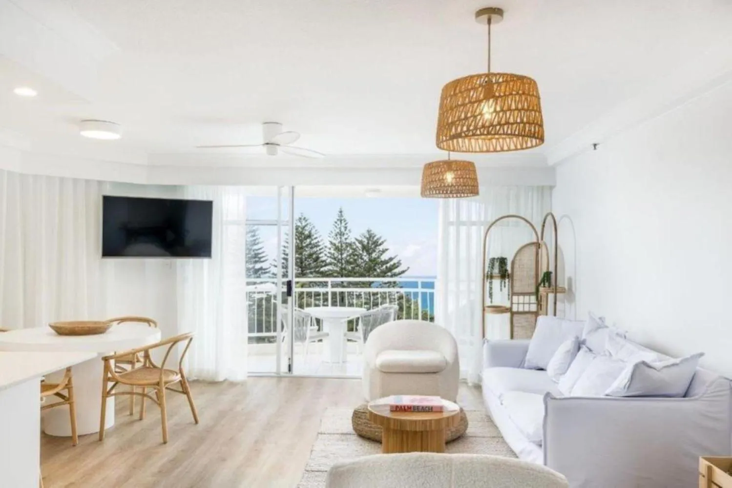 Living room in Ocean View Coastal Haven in Burleigh Heads