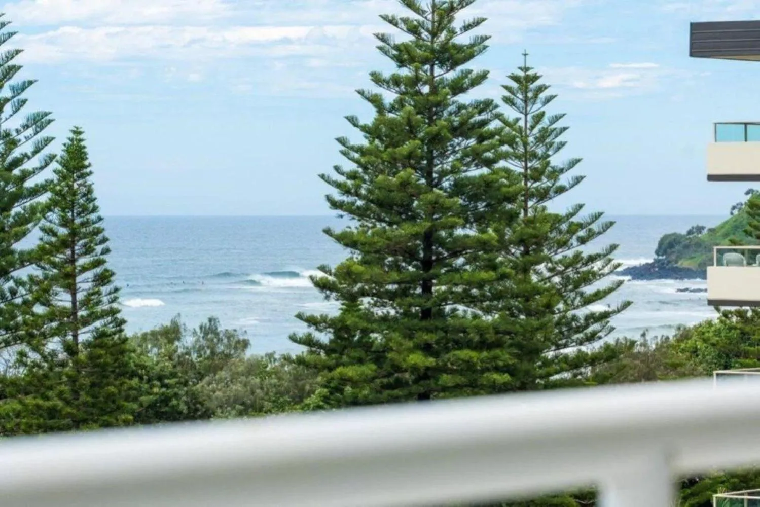 Balcony/Terrace in Ocean View Coastal Haven in Burleigh Heads