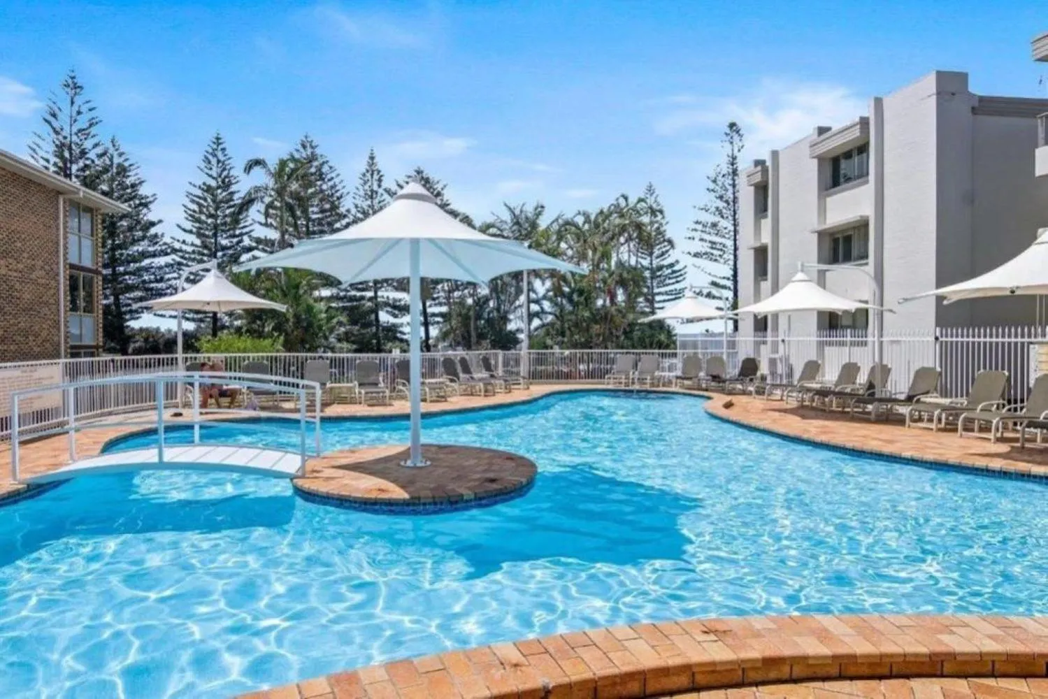 Swimming pool in Ocean View Coastal Haven in Burleigh Heads