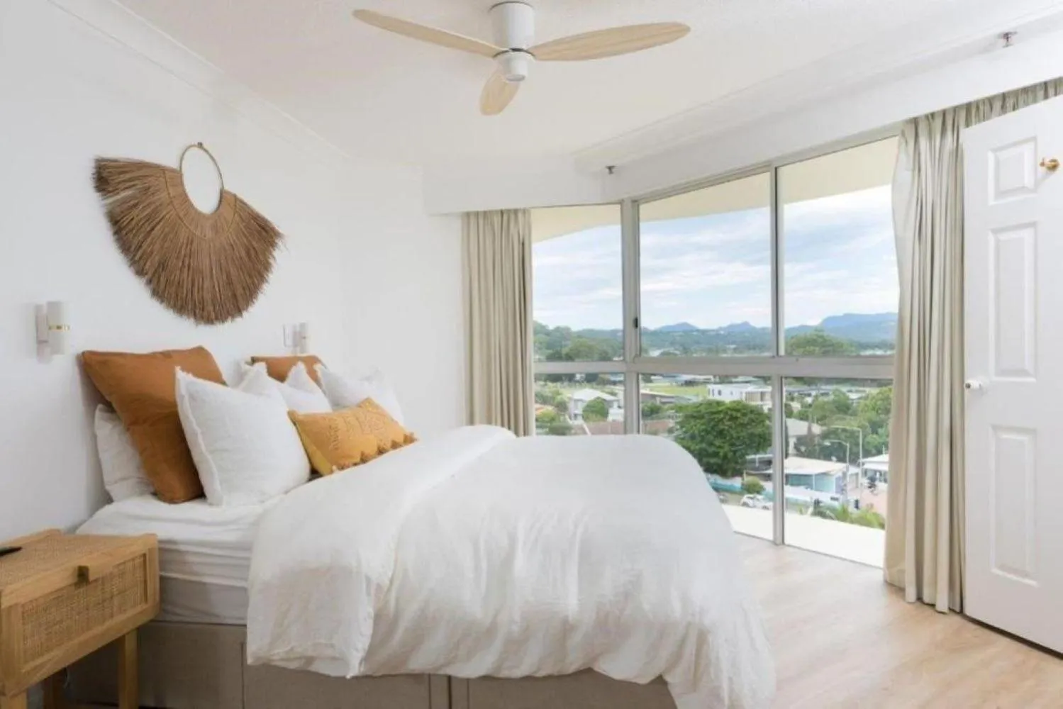Bedroom, Bed in Ocean View Coastal Haven in Burleigh Heads