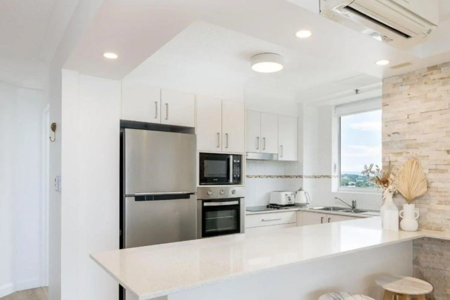kitchen in Ocean View Coastal Haven in Burleigh Heads