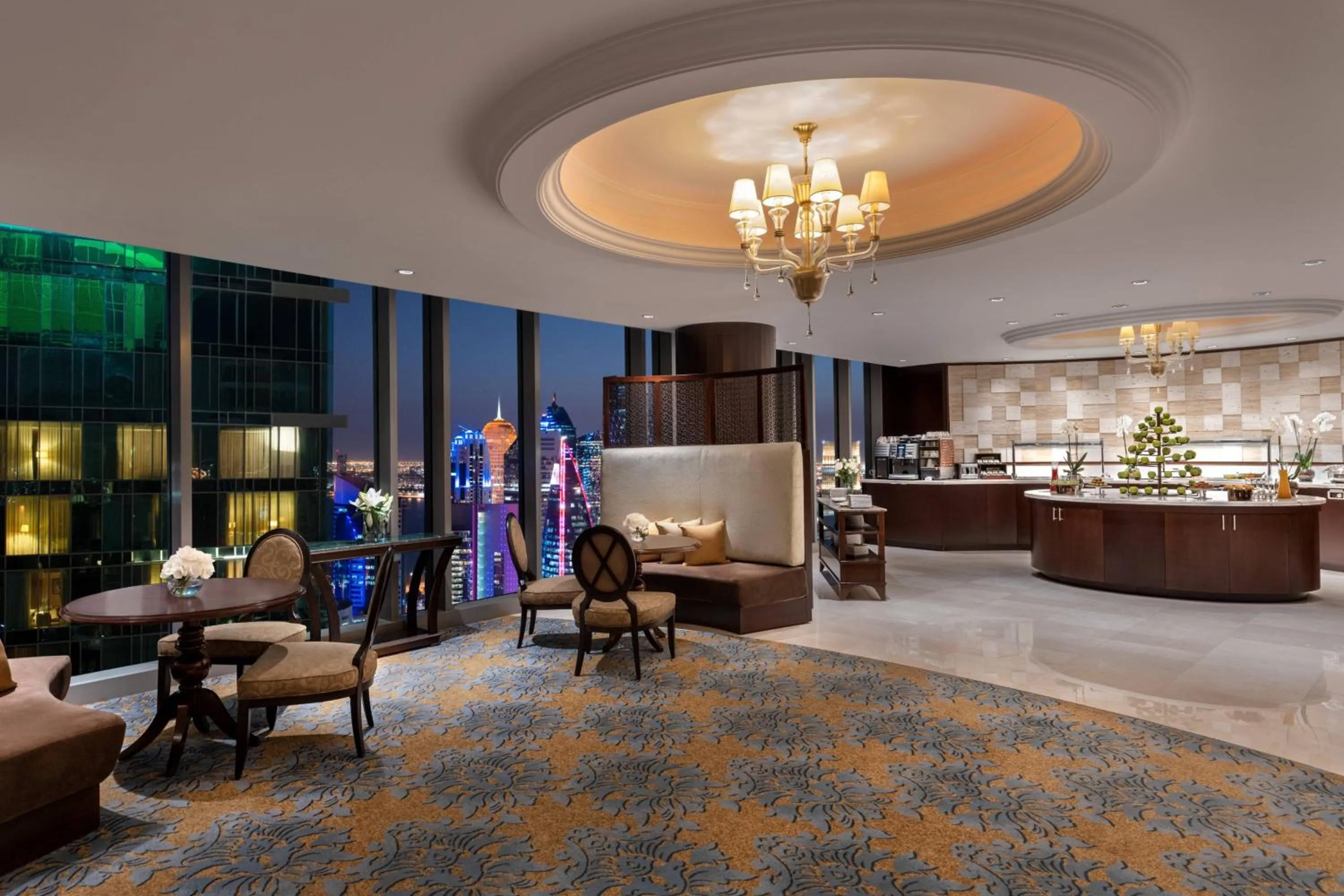 Lounge or bar in JW Marriott Marquis City Center Doha