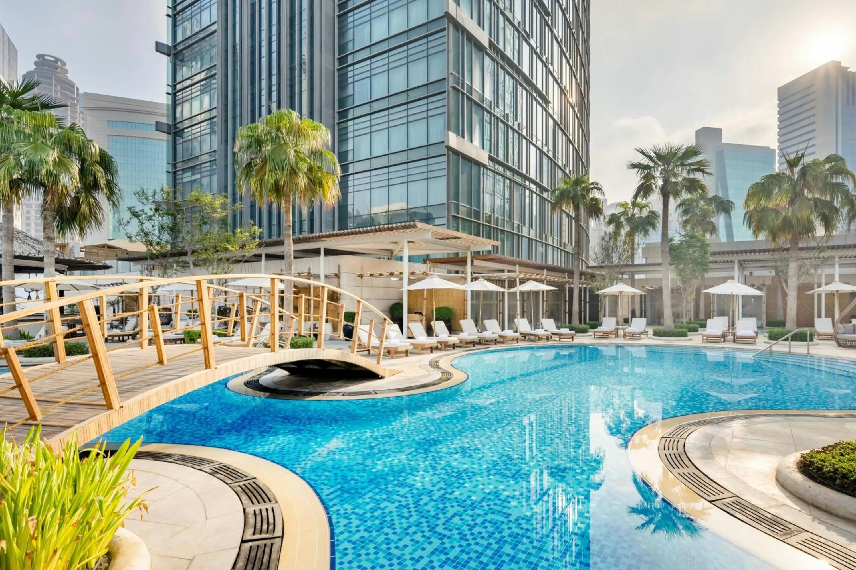 Swimming pool in JW Marriott Marquis City Center Doha