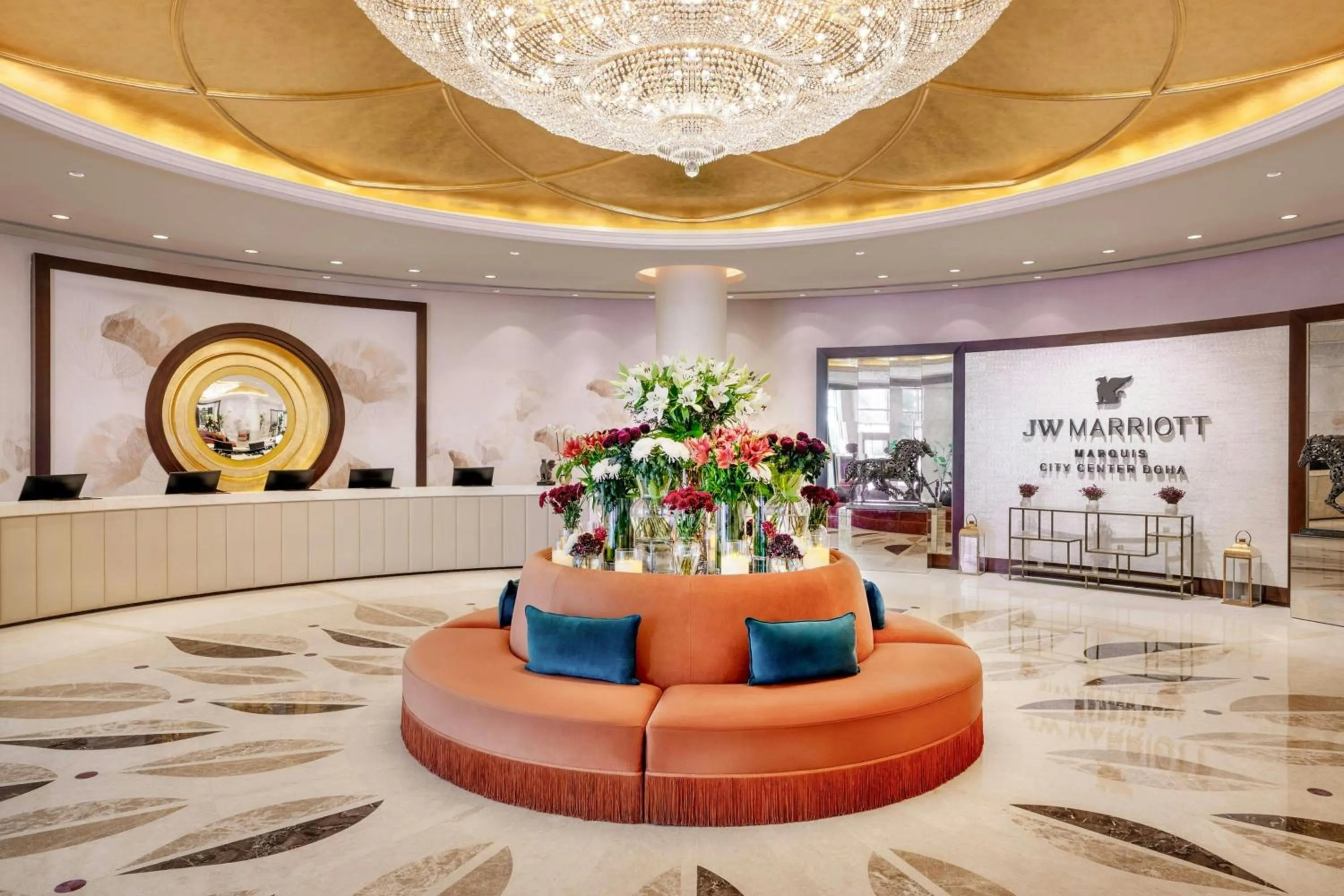 Lobby or reception in JW Marriott Marquis City Center Doha