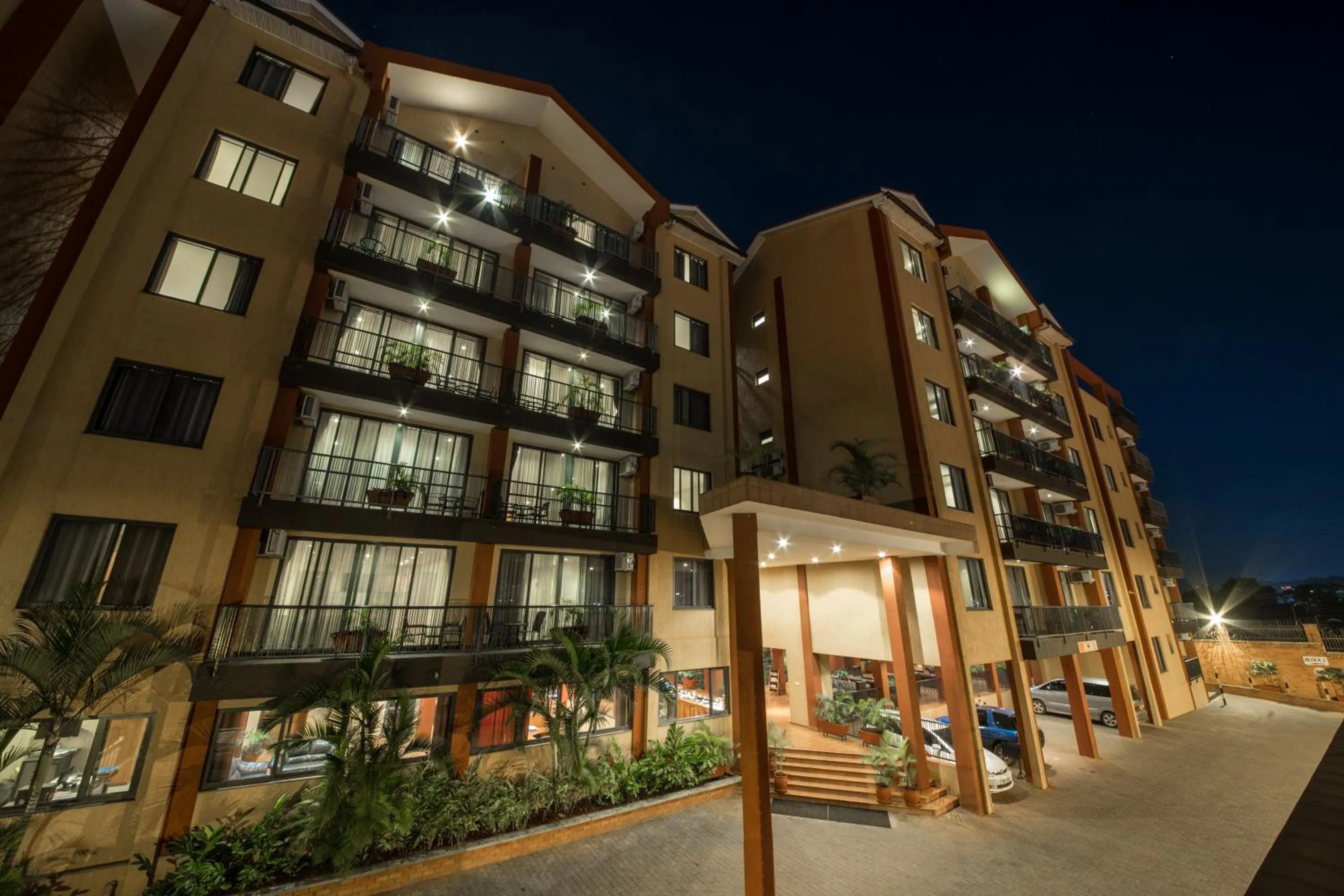 Facade/entrance in Bukoto Heights Apartments