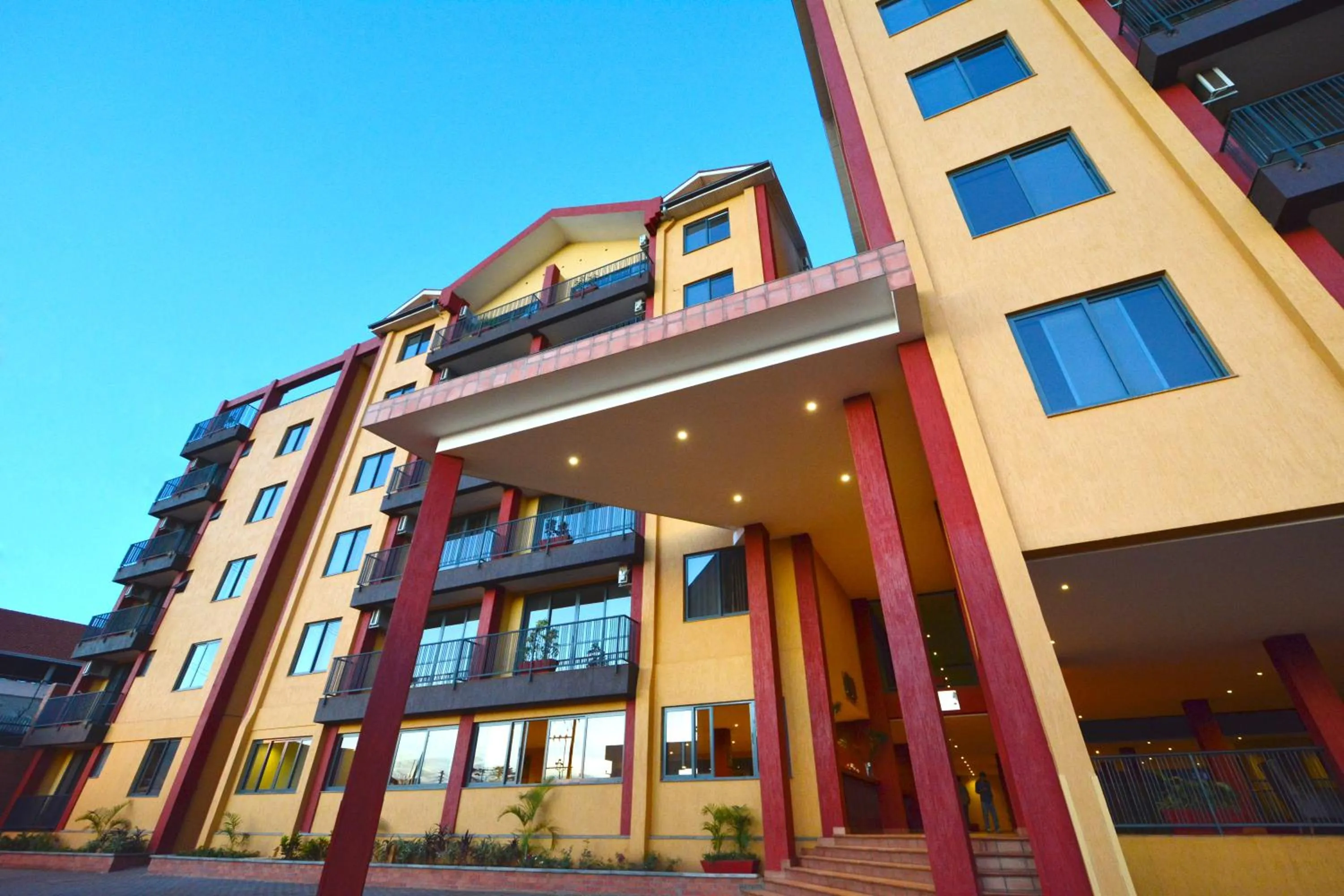 Facade/entrance in Bukoto Heights Apartments