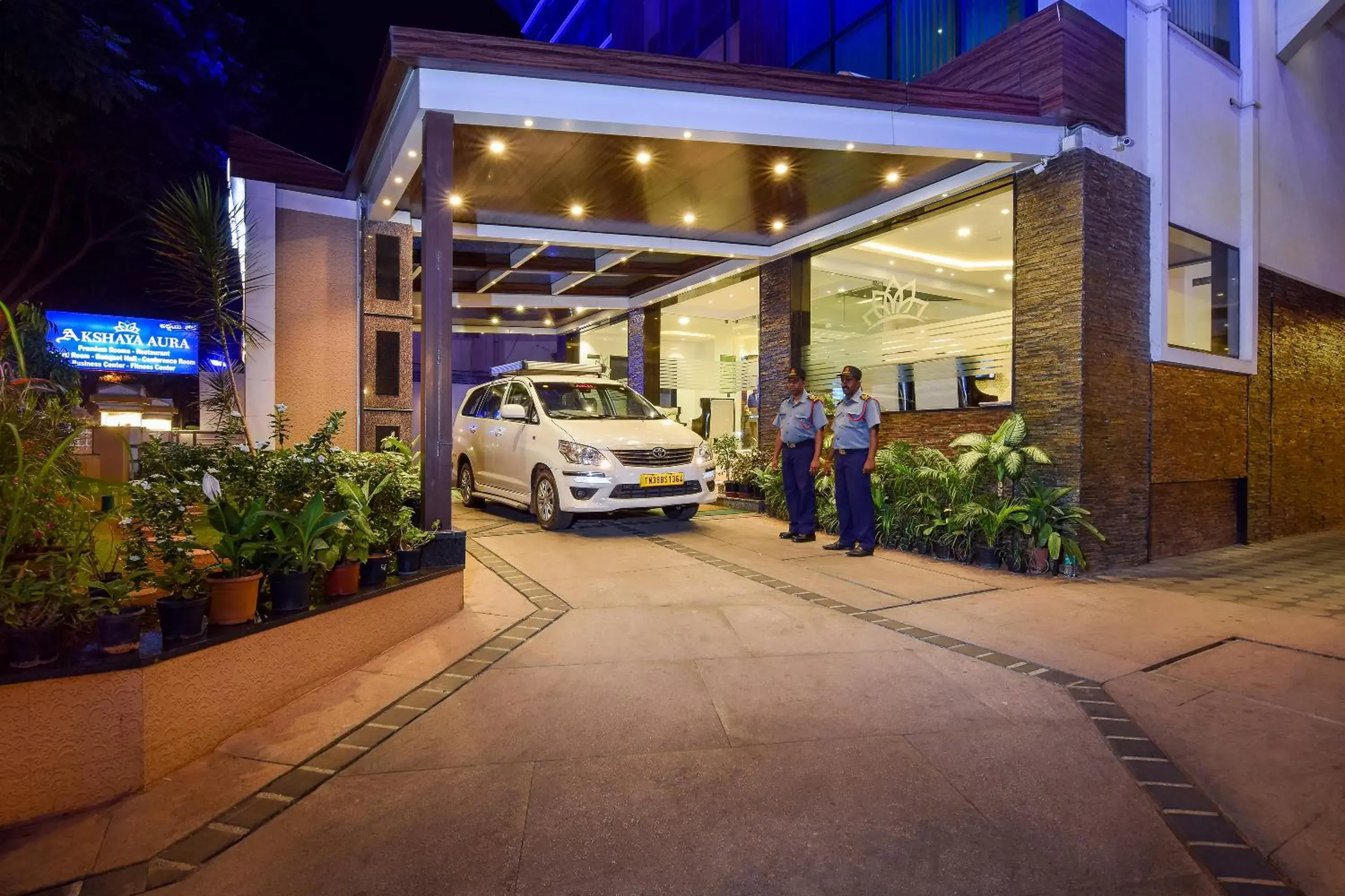 Facade/entrance in Akshaya Aura Facade/entrance in Akshaya Aura