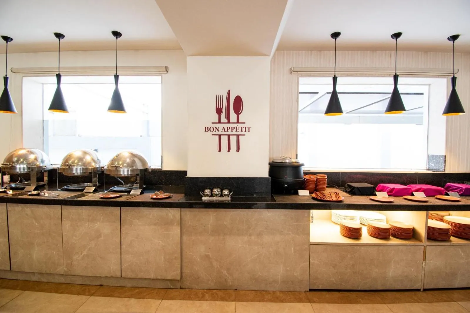 Buffet breakfast in Akshaya Aura