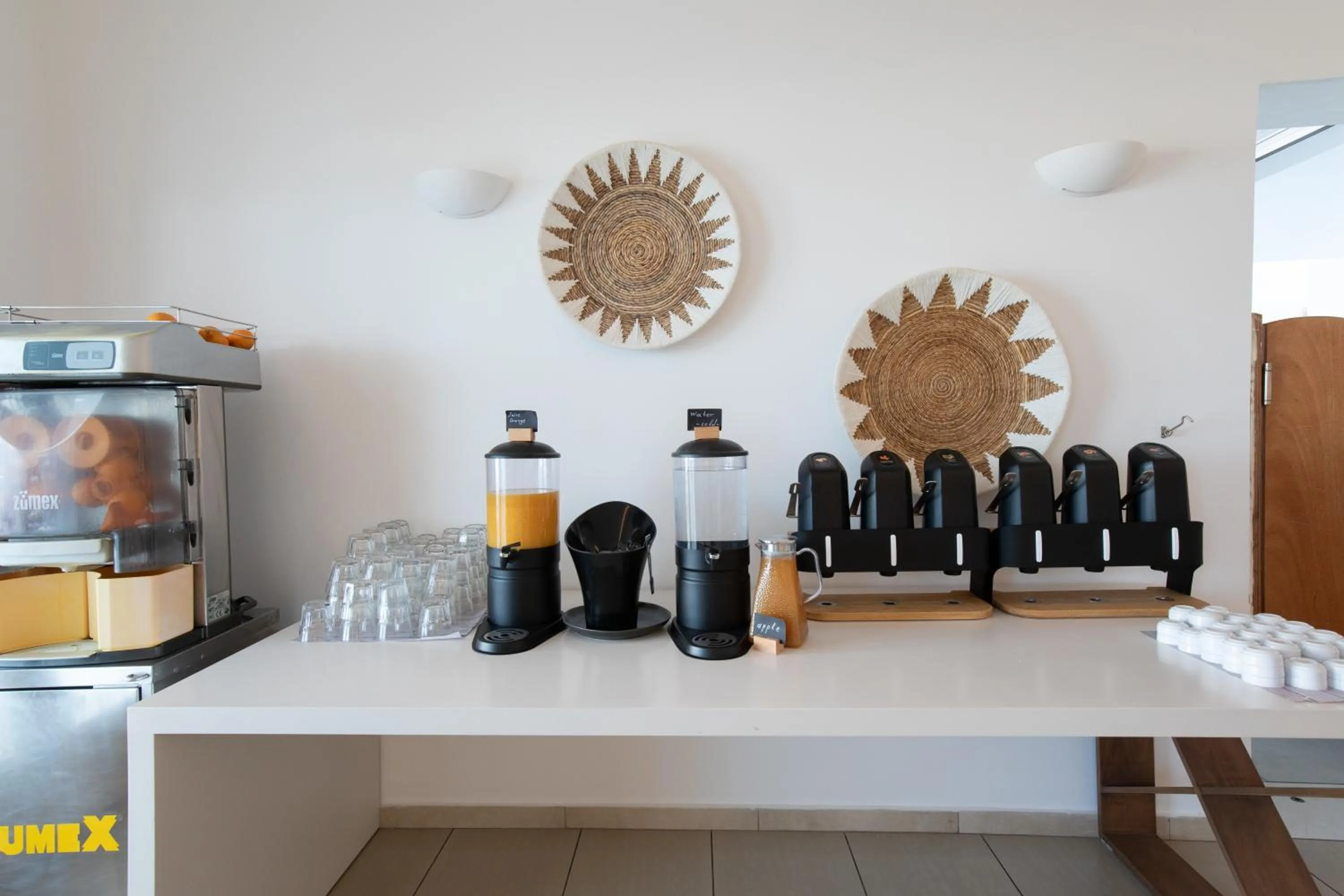 Buffet breakfast in The George Hotel Mykonos