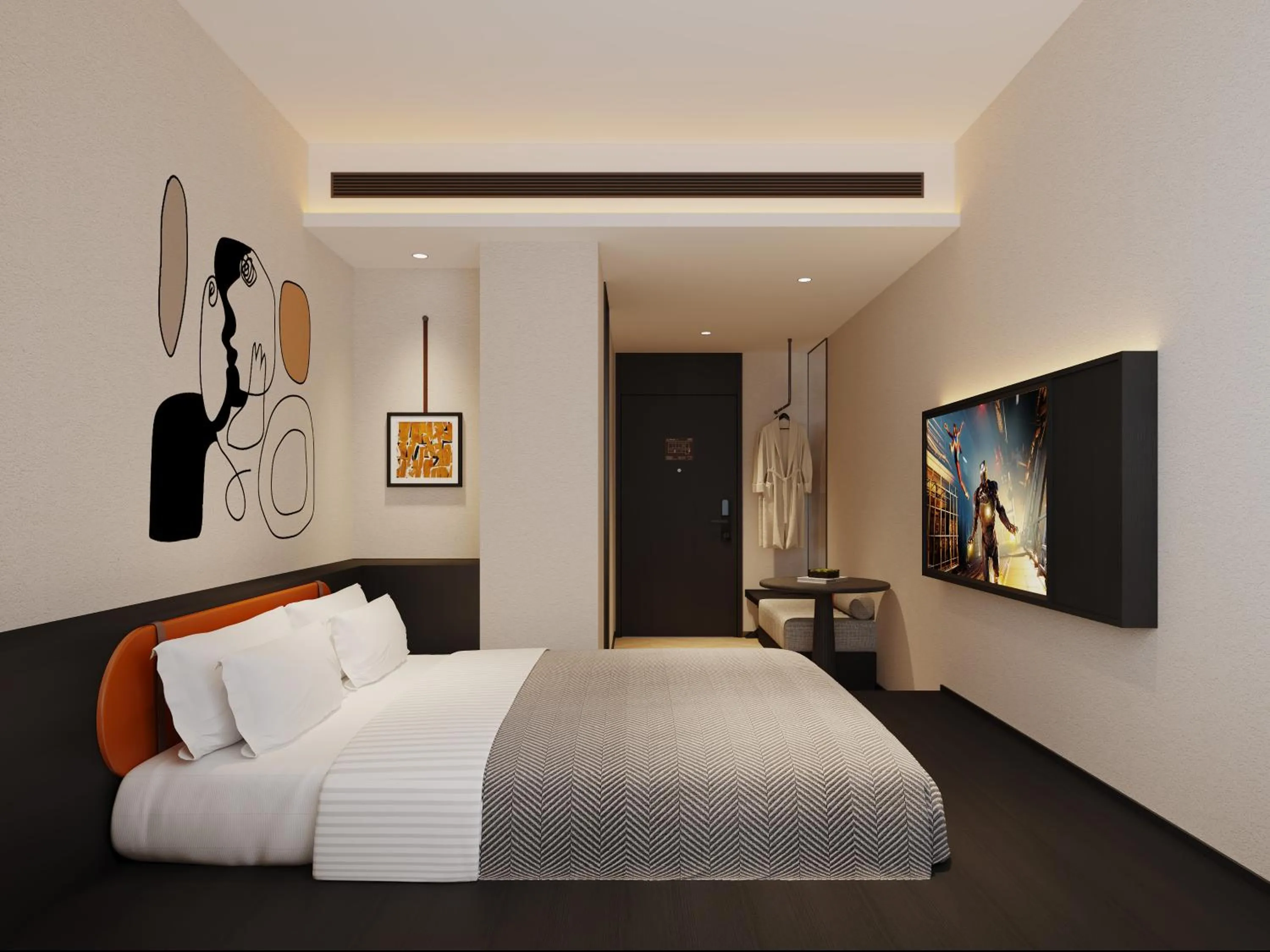 Bed in Merica Hotel-ChengDu Chunxi Road