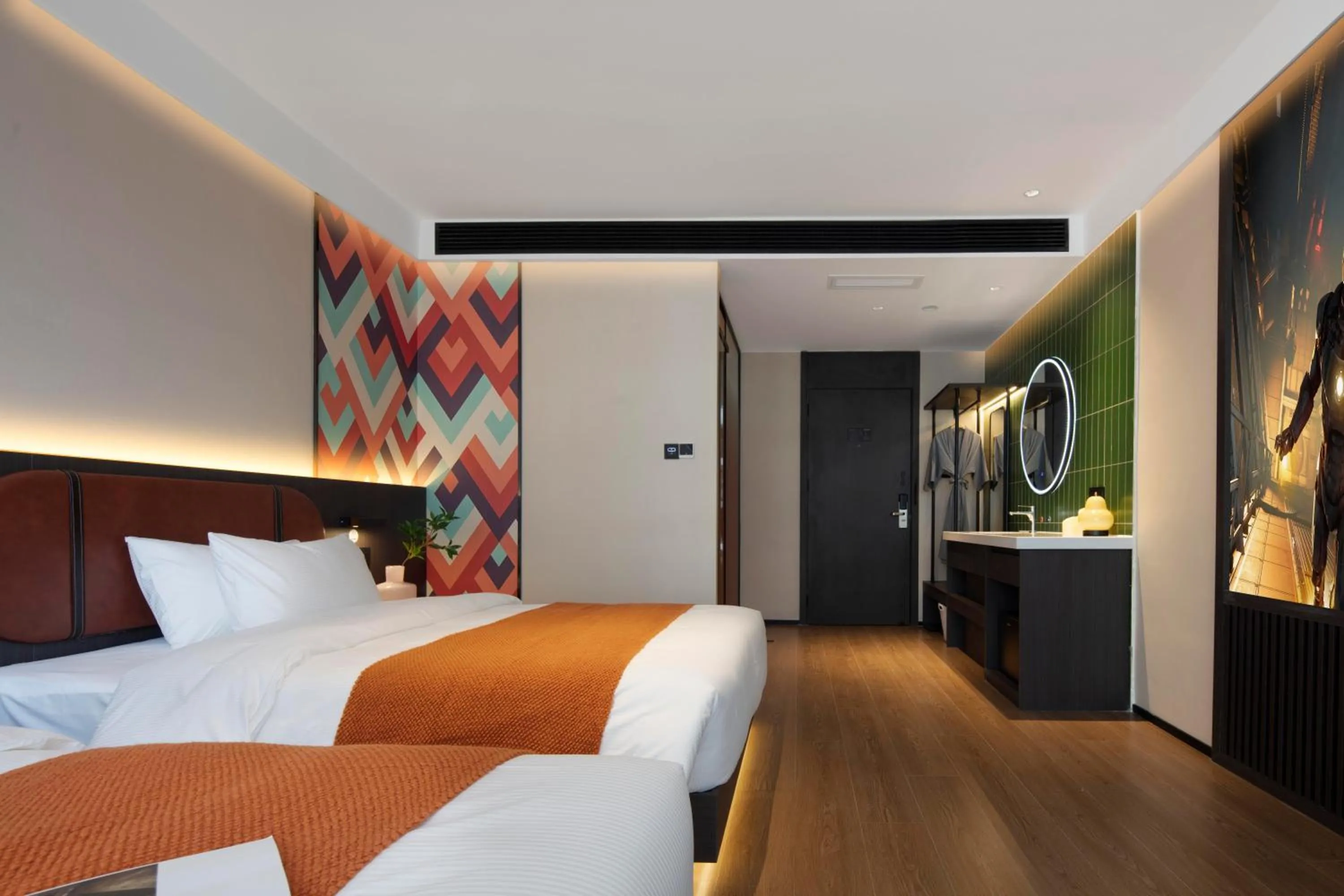 Bed in Merica Hotel-ChengDu Chunxi Road