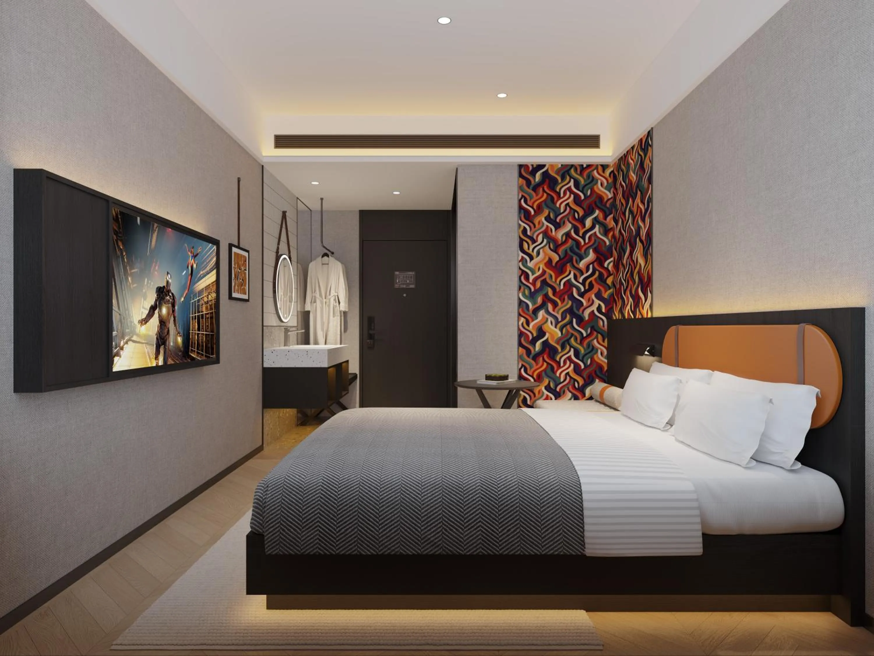Bed in Merica Hotel-ChengDu Chunxi Road