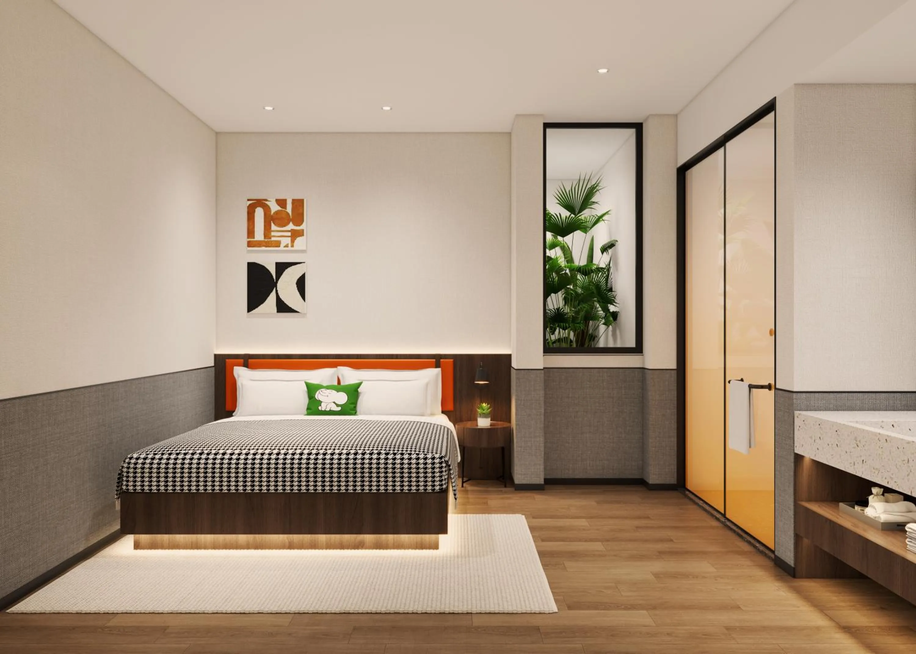 Bed in Merica Hotel-ChengDu Chunxi Road