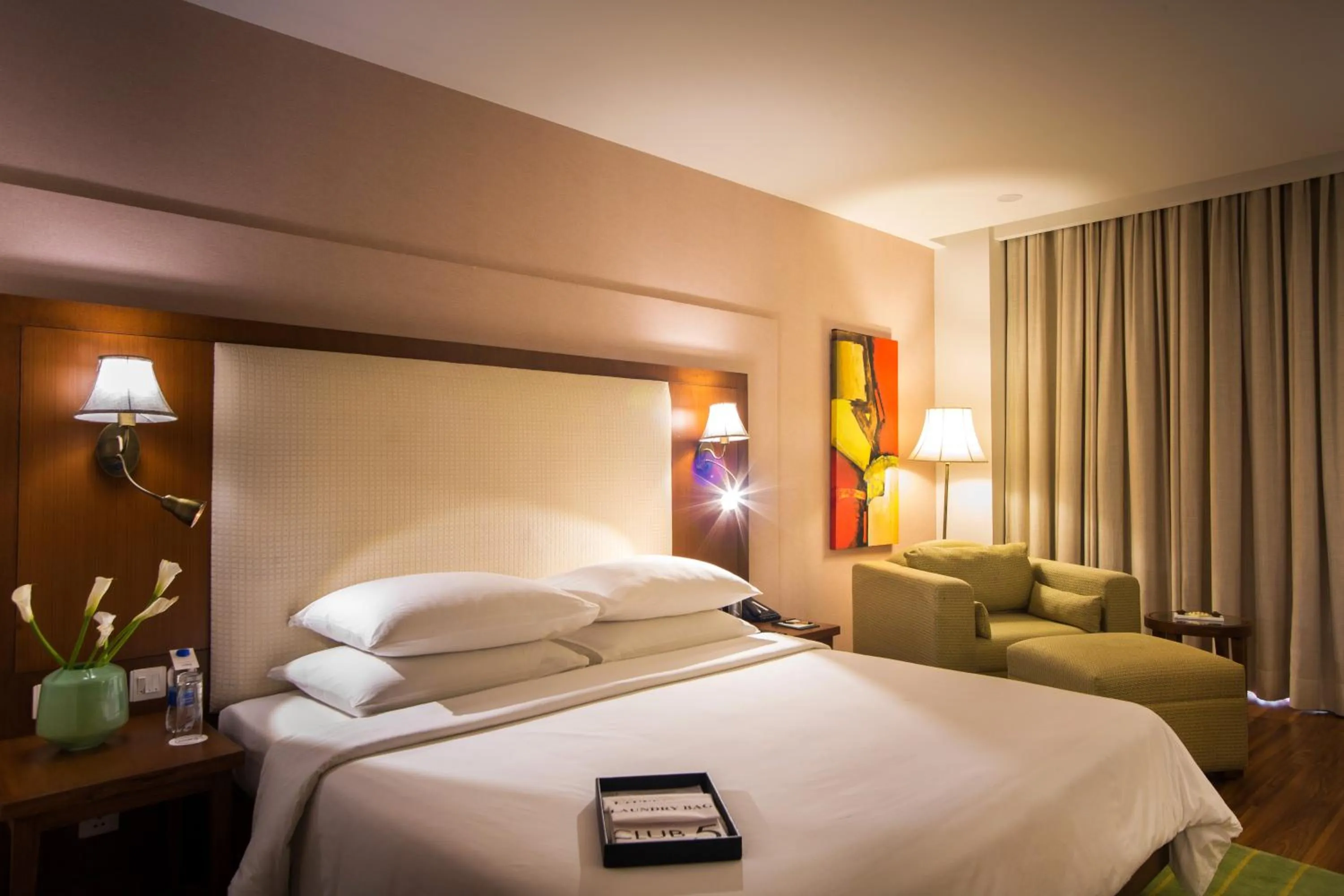 Photo of the whole room, Bed in DLF Club 5