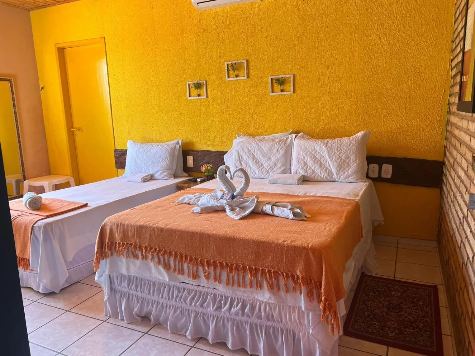 Bed in Pousada Don Robledo