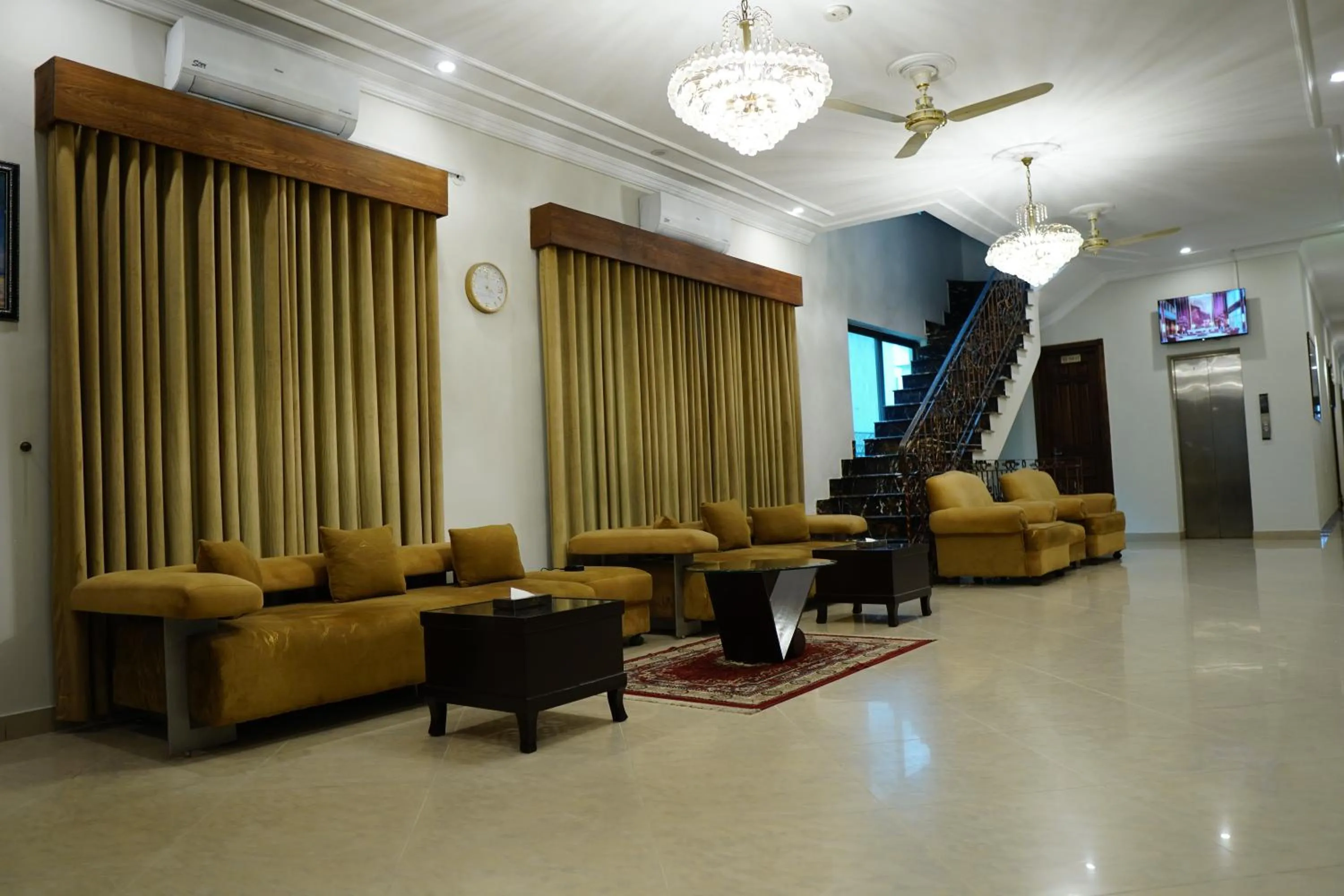 Seating area in Sofital Hotel