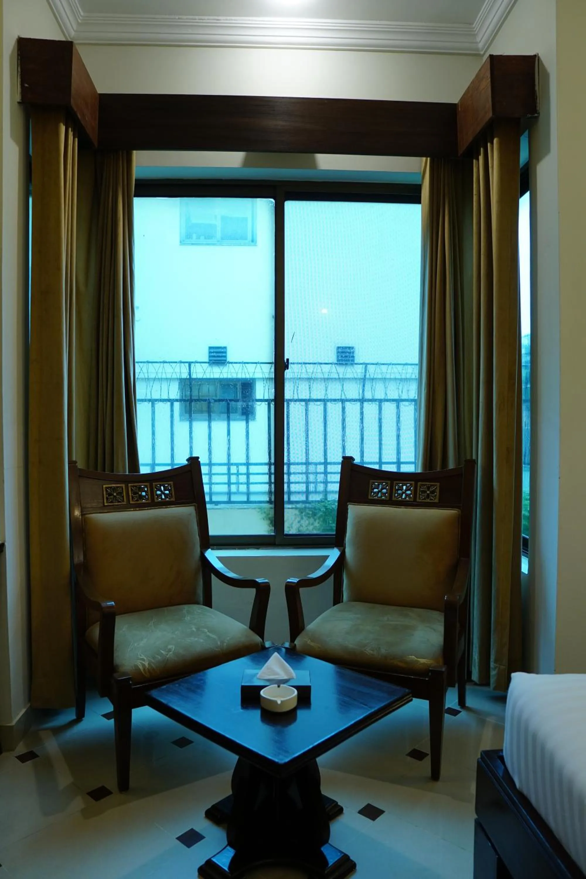 Seating area in Sofital Hotel