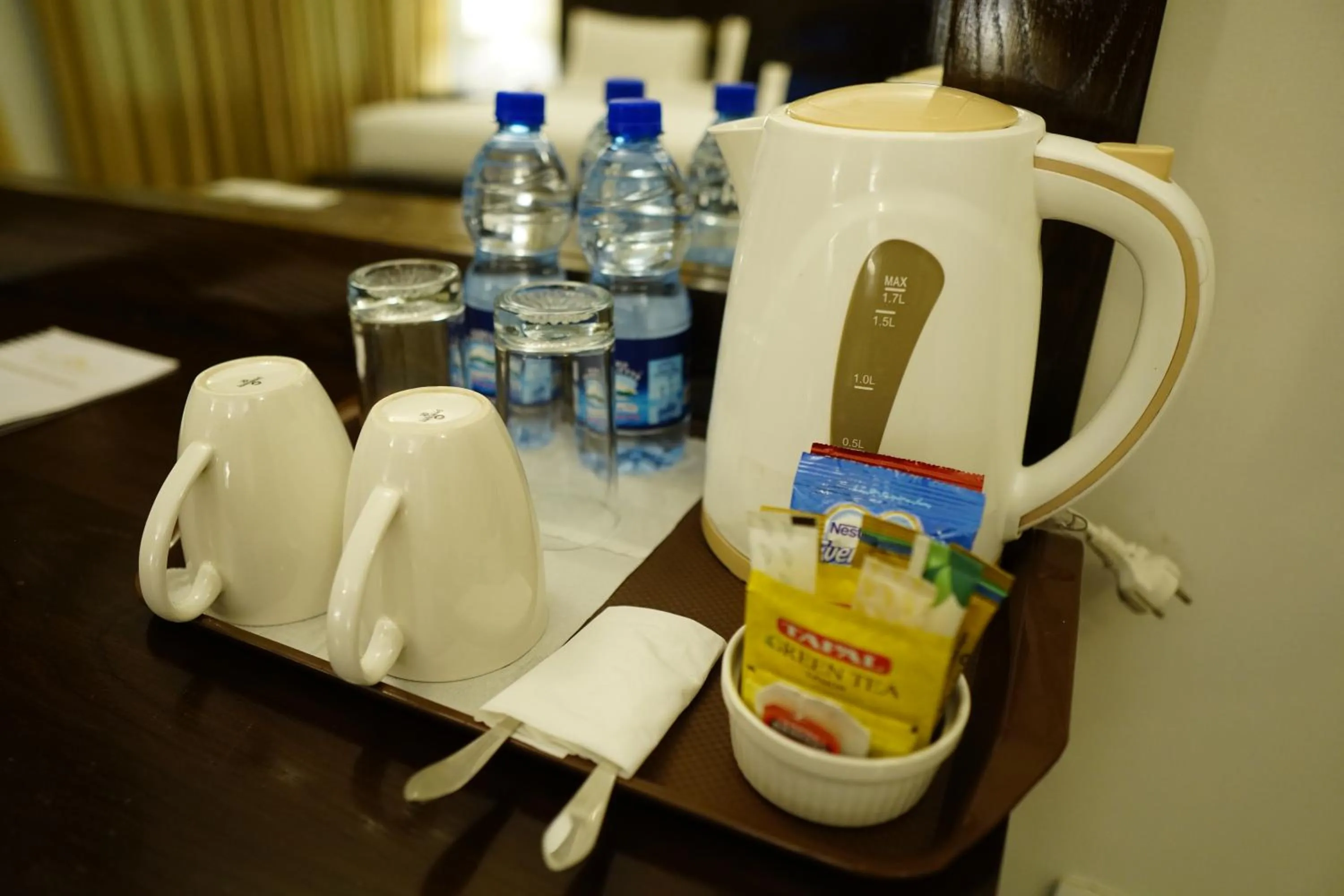 Coffee/tea facilities in Sofital Hotel