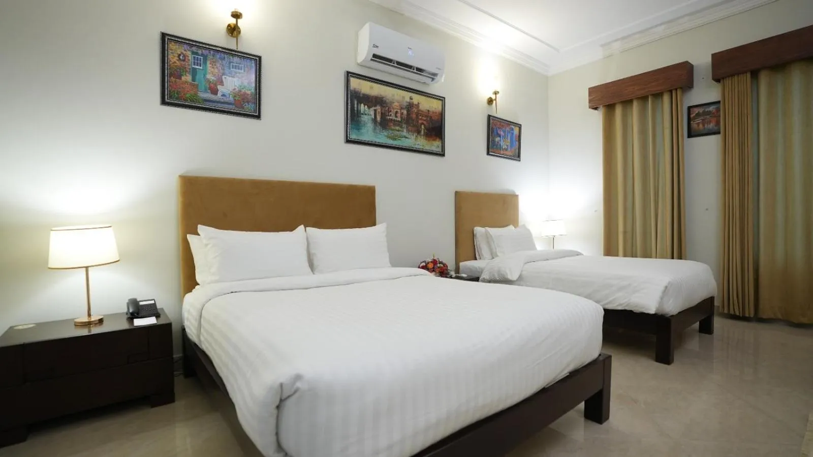 Bed in Sofital Hotel