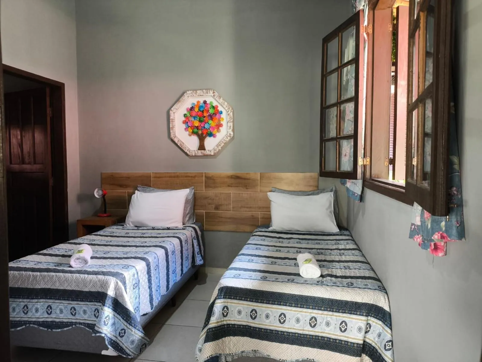 Bed in Pousada Casa do Bosque