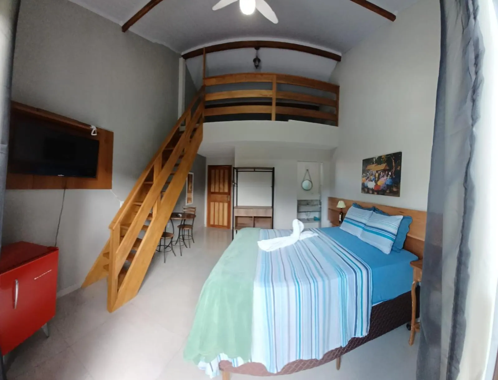 Bed in Pousada Casa do Bosque