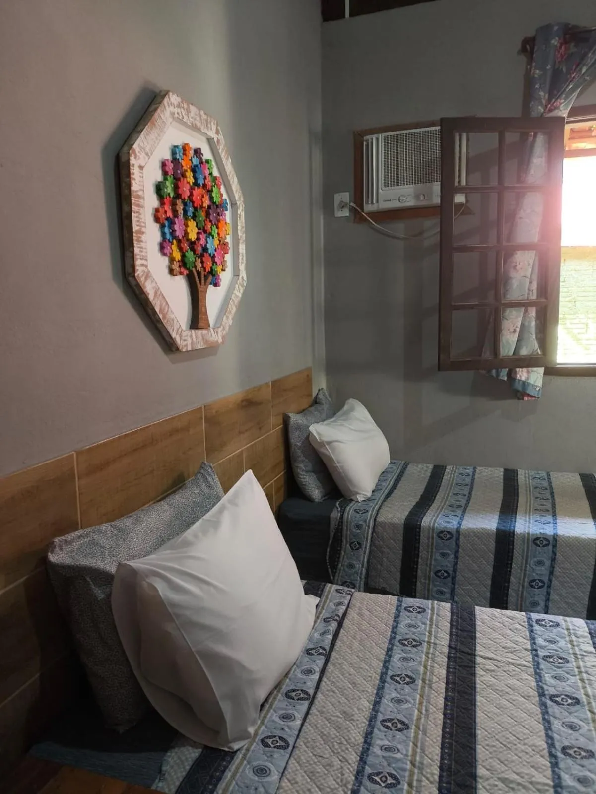 Bed in Pousada Casa do Bosque