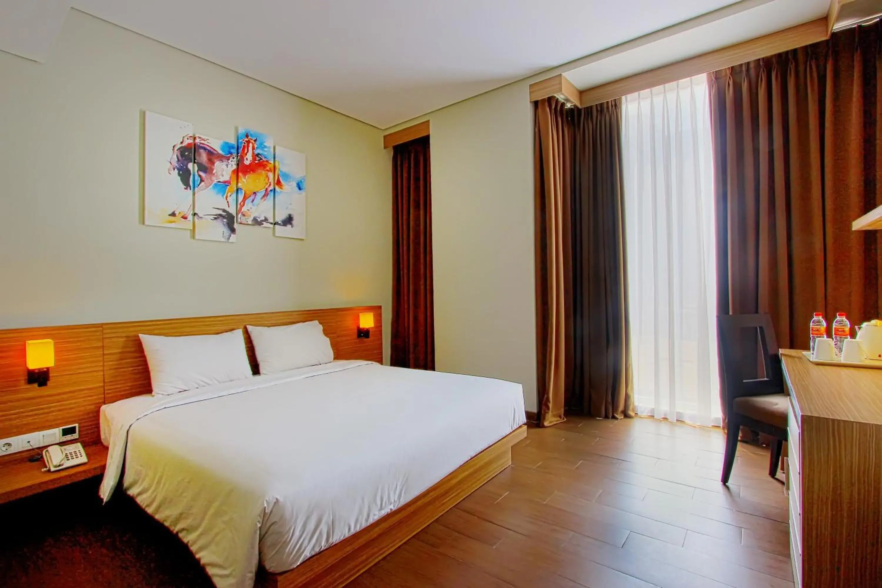 Bedroom in De'Rain Hotel Bandung Bedroom in De'Rain Hotel Bandung