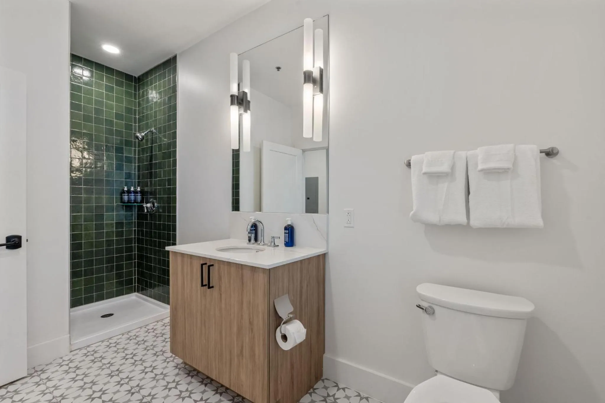 Bathroom in The Continental, powered by Placemakr - Downtown - Market Square