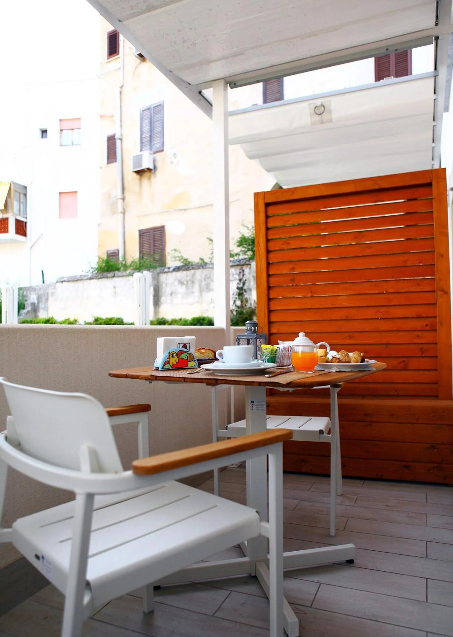 Patio in Aegusa Hotel