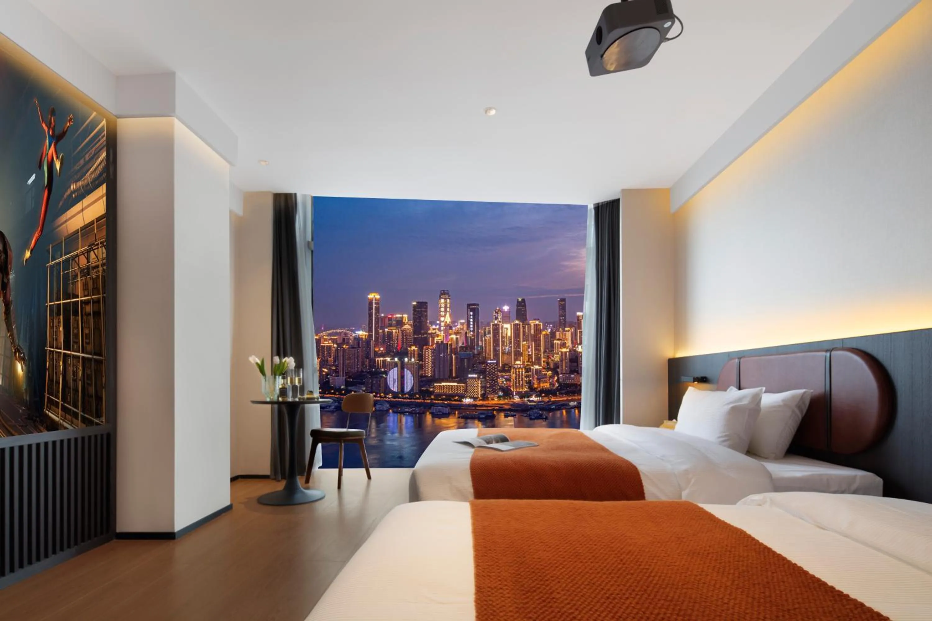 Bed in Mcsrh Hotel-ChongQing Jiefangbei Hongyadon