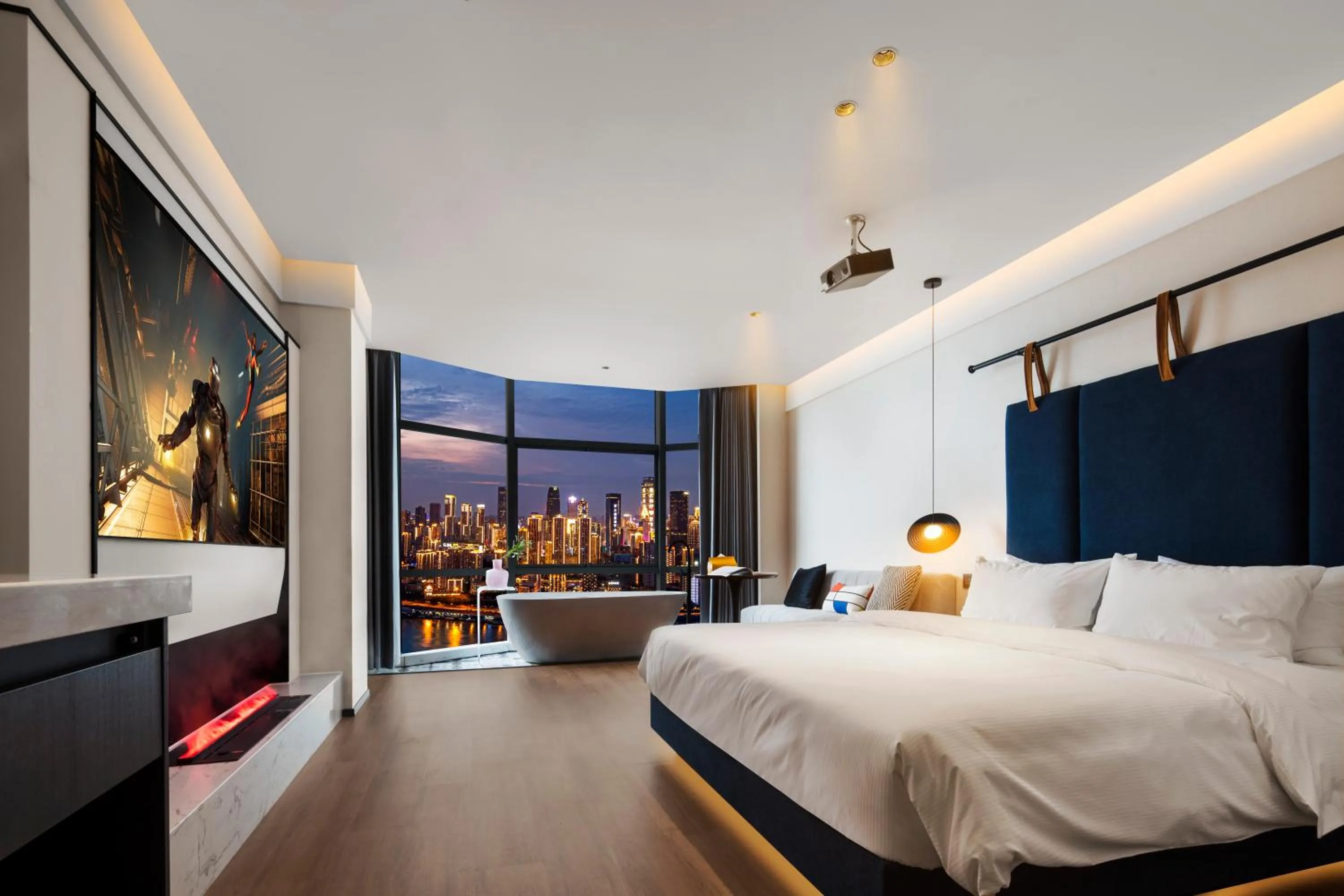 Bed in Mcsrh Hotel-ChongQing Jiefangbei Hongyadon